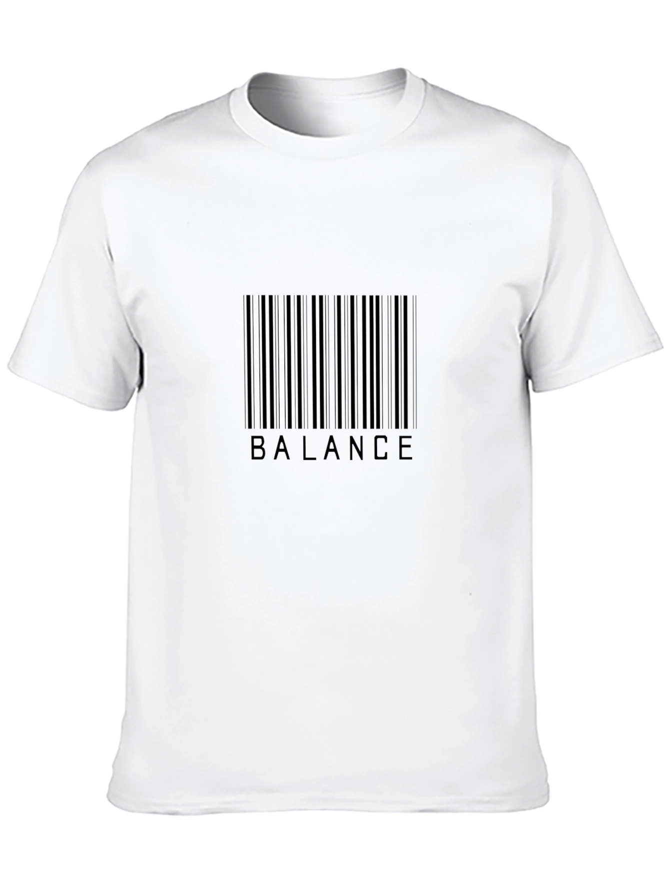 Black Balance Barcode Black T-Shirt - Mens Graphic Tee view 10