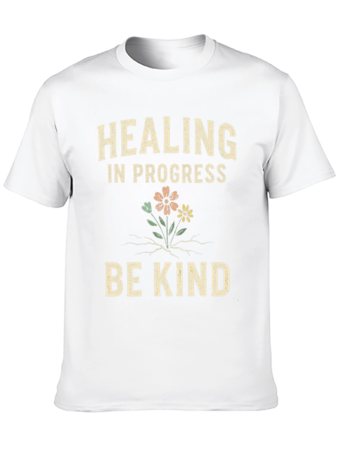 Black Healing In Progress Be Kind Graphic Tee view 10