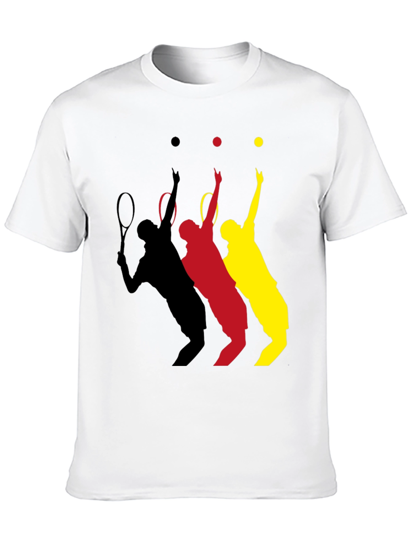 Black Tennis Player T-Shirt - Black view 10