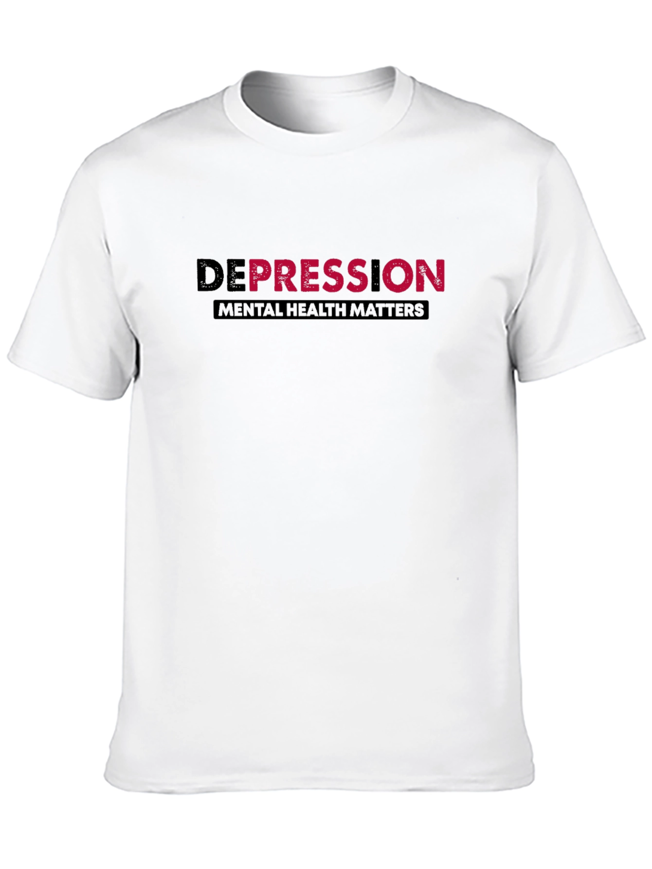 Black Depression Mental Health Matters T-Shirt view 10