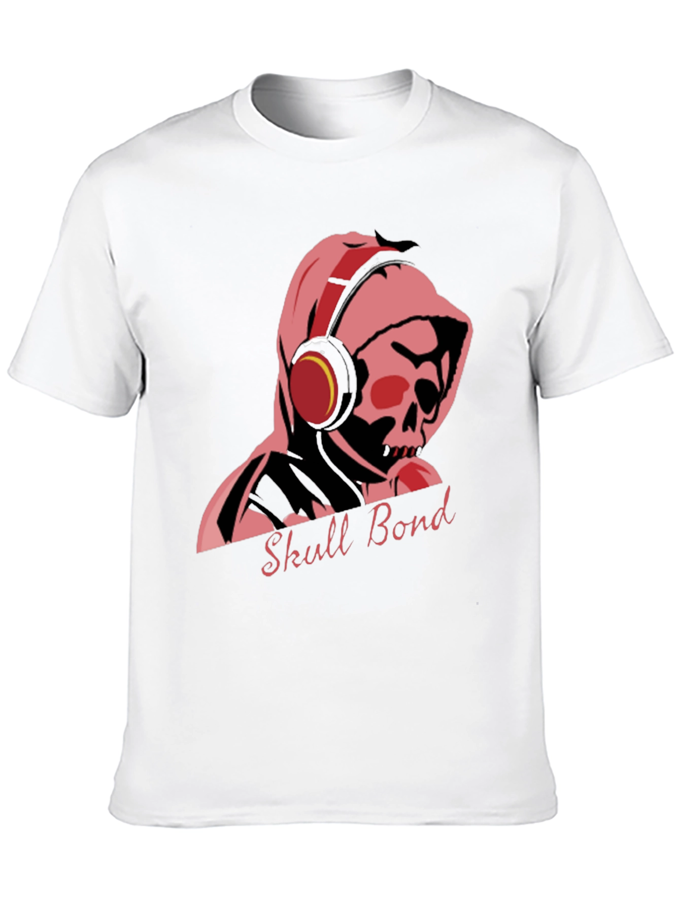 Skull Bond Graphic Tee - Cool Black Cotton T-Shirt - 10