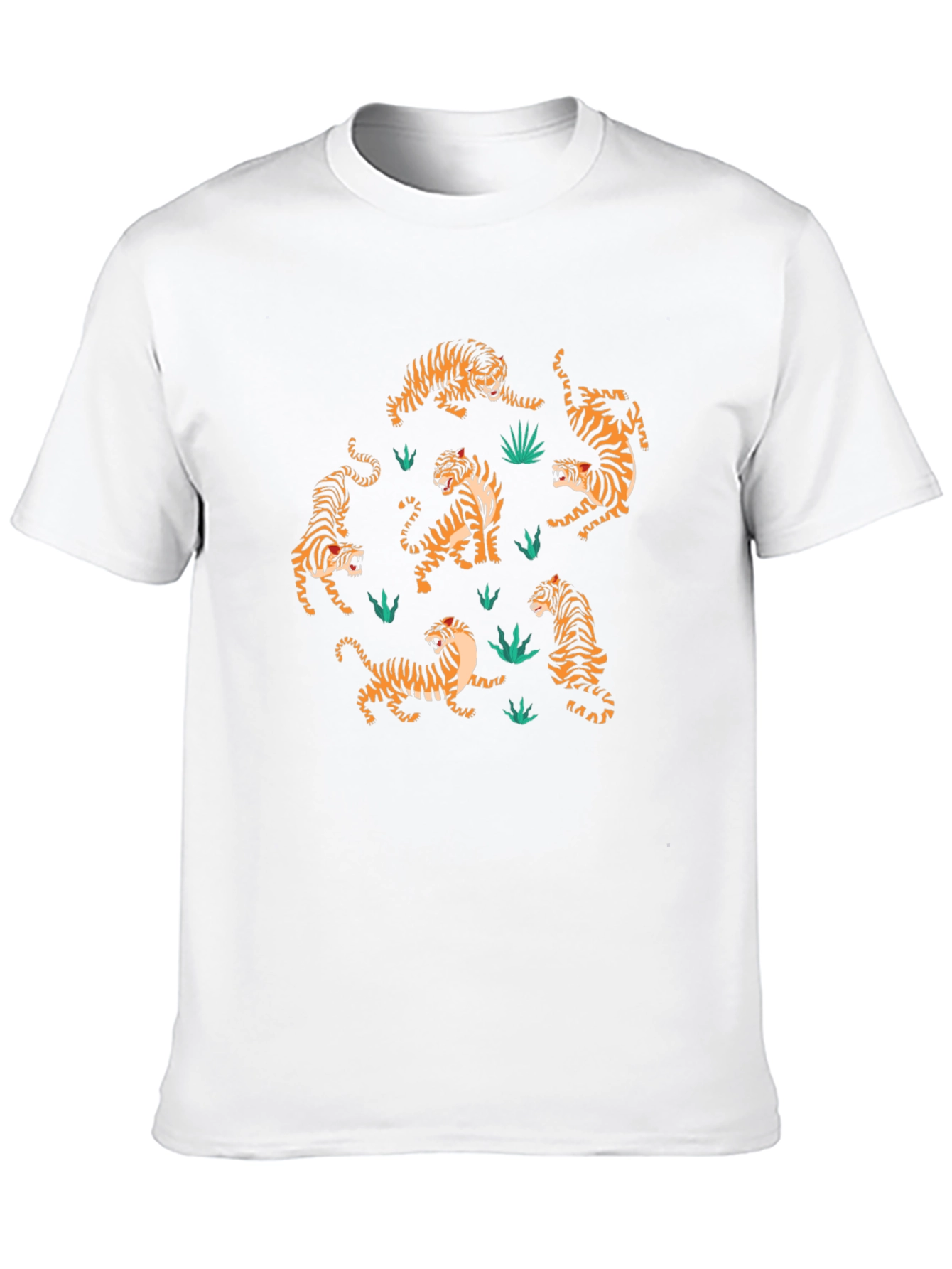 Black Tiger Print Black T-Shirt: Stylish Animal Design view 10