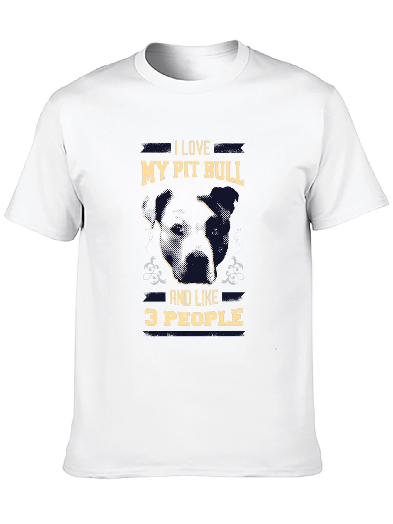 Black I Love My Pit Bull T-Shirt view 10