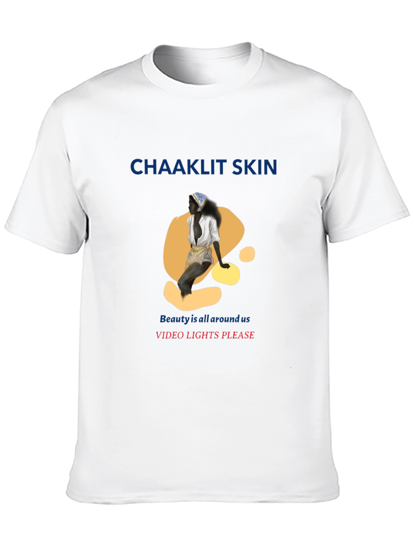 Black Unique Graphic T-Shirt - 'Chaaklit Skin' Design view 10