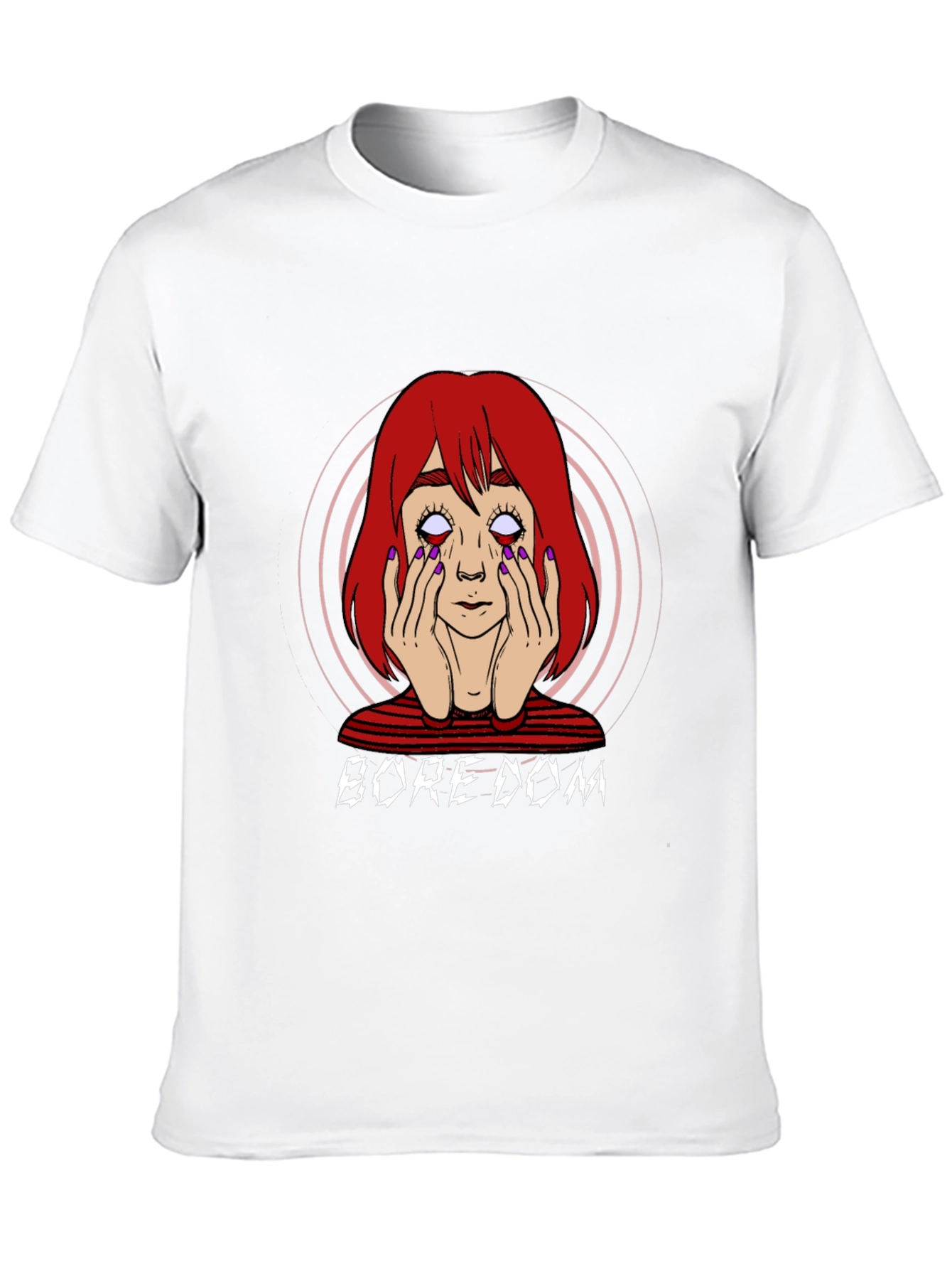 Black Boredom Graphic T-Shirt - Unisex Black Tee view 10