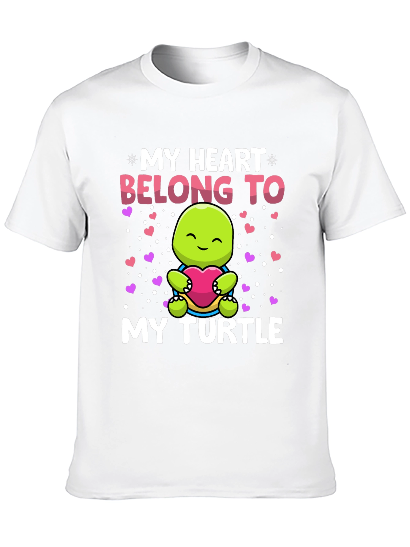 Black My Heart Belongs To My Turtle T-Shirt view 10