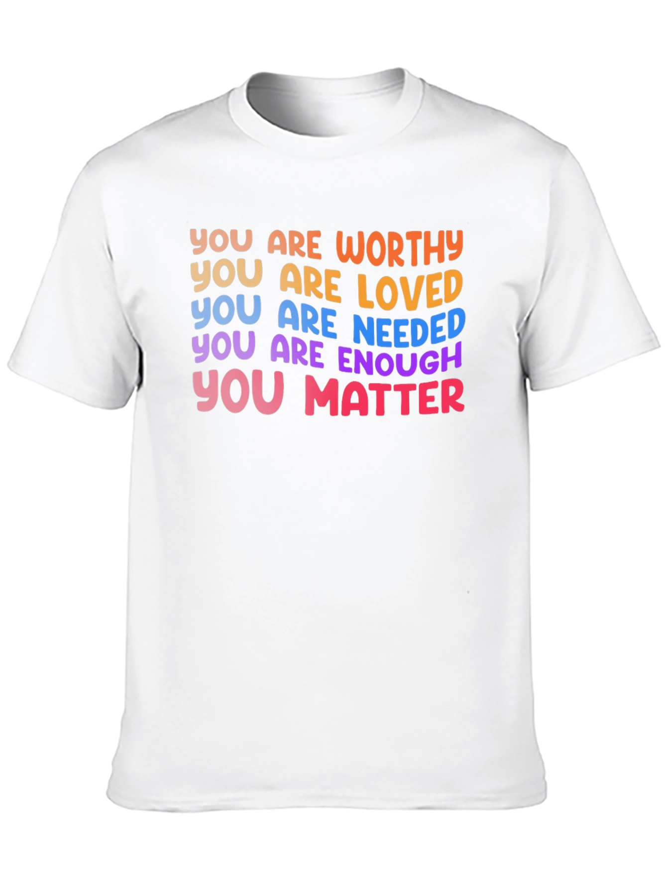 Black Affirmation T-Shirt: You Are Worthy, Loved, Enough view 10