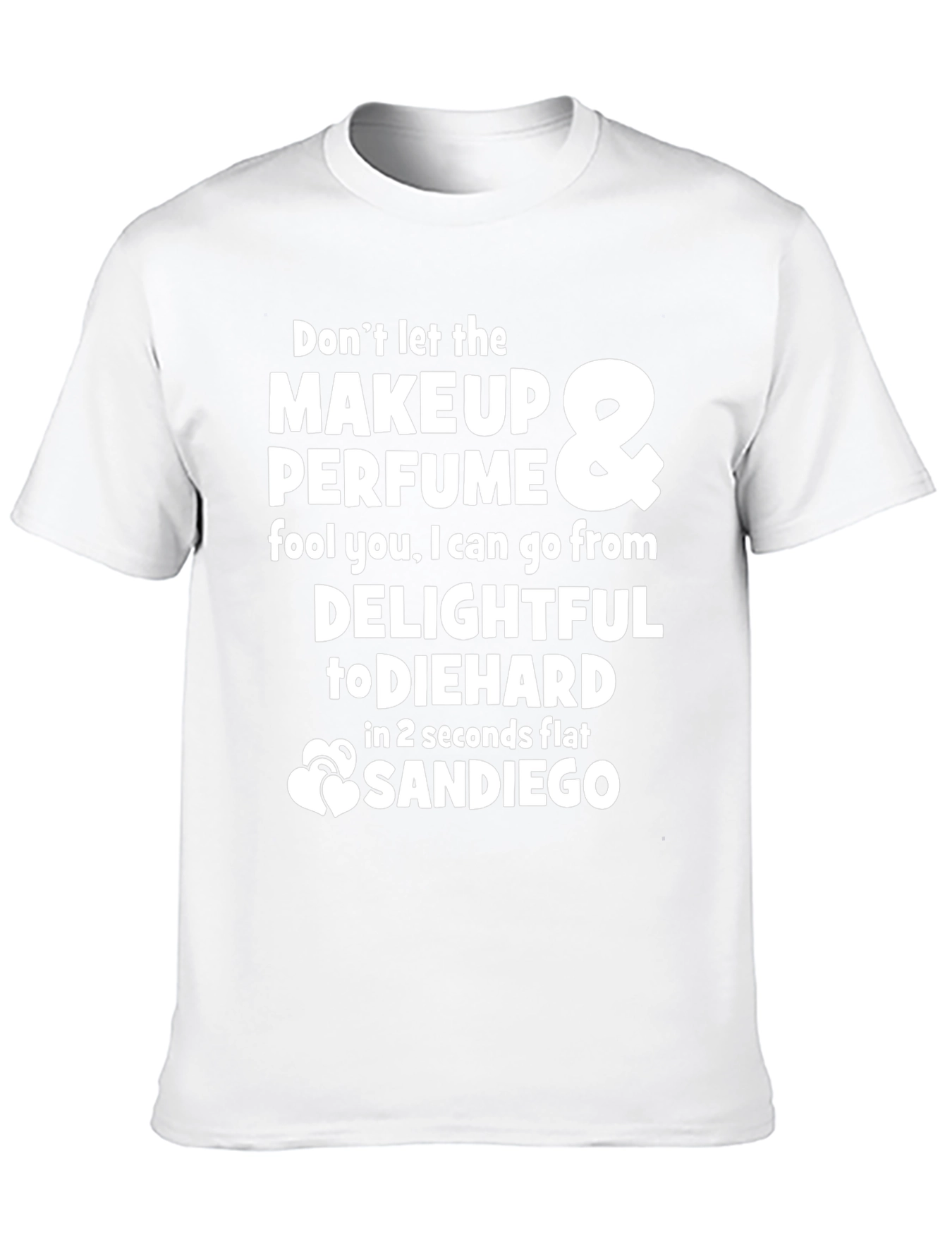 Black Funny Graphic T-Shirt - Makeup & Perfume - Sandiego  view 10