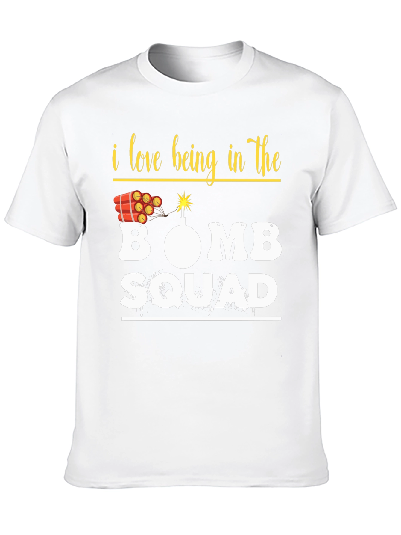 Black Bomb Squad Graphic Tee - Explosive Humor T-Shirt view 10