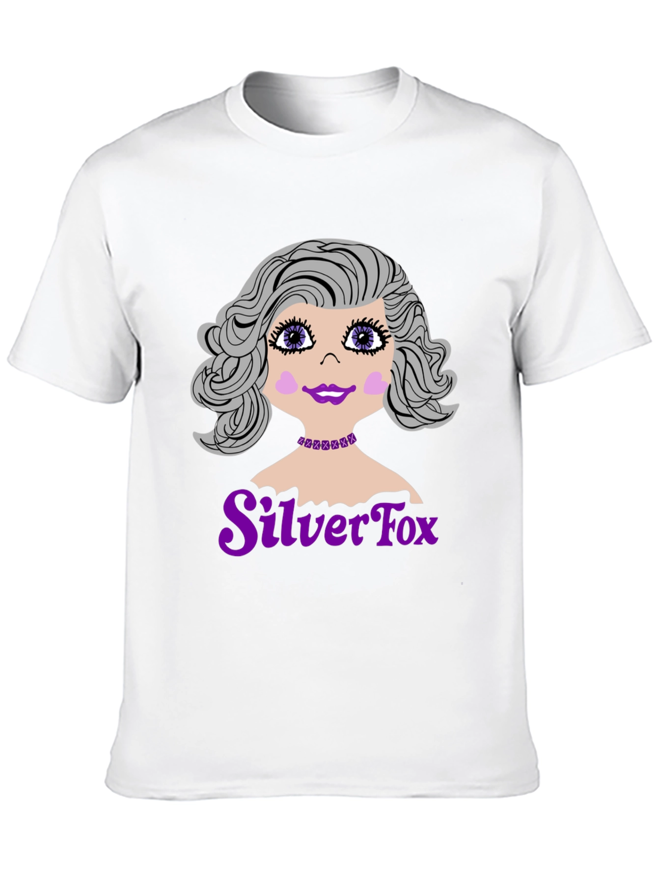 Black Silver Fox Graphic T-Shirt view 10