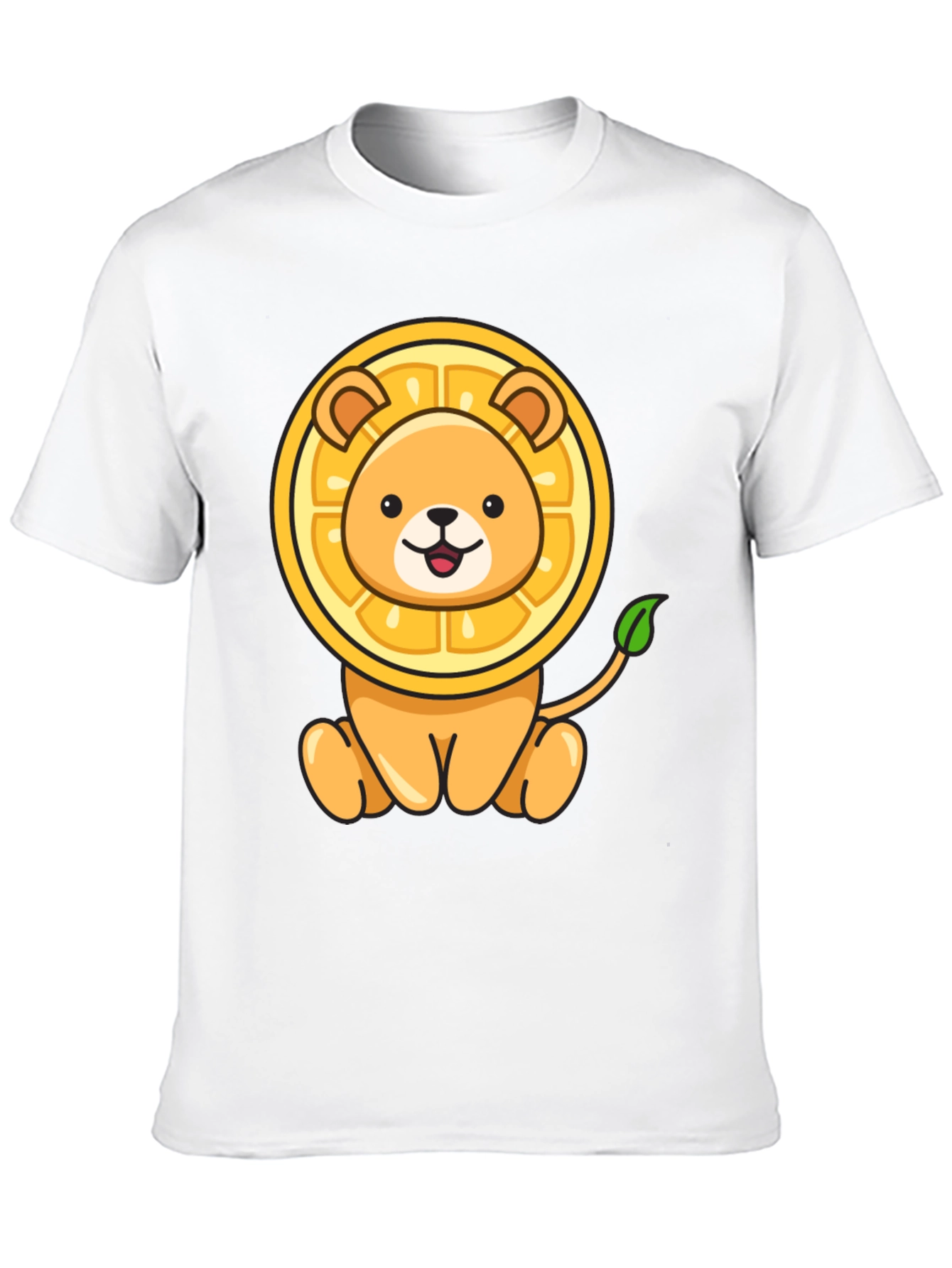 Black Lion-Orange Graphic Tee - Fun & Unique Design view 10