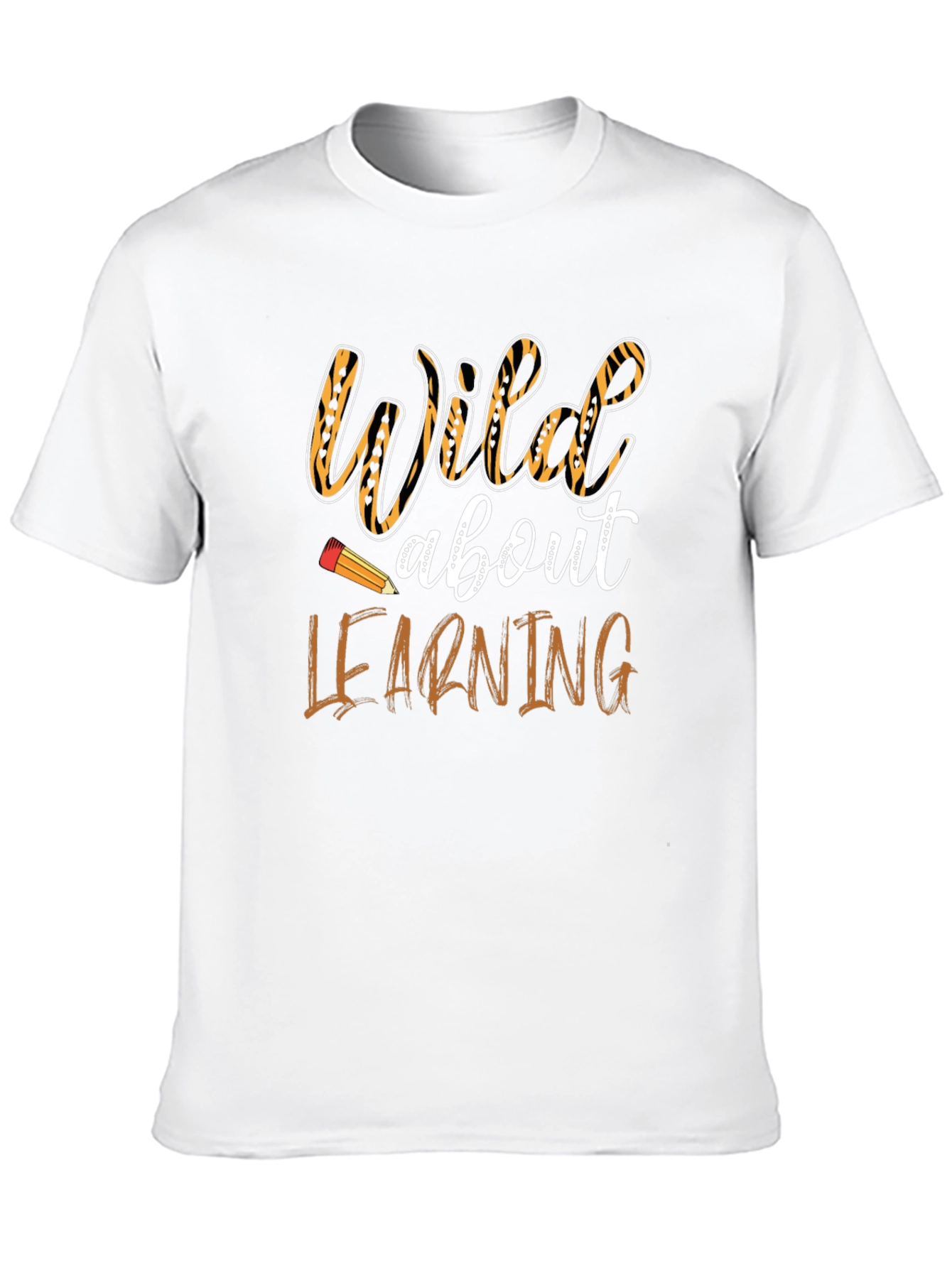 Black Wild About Learning T-Shirt - Black view 10