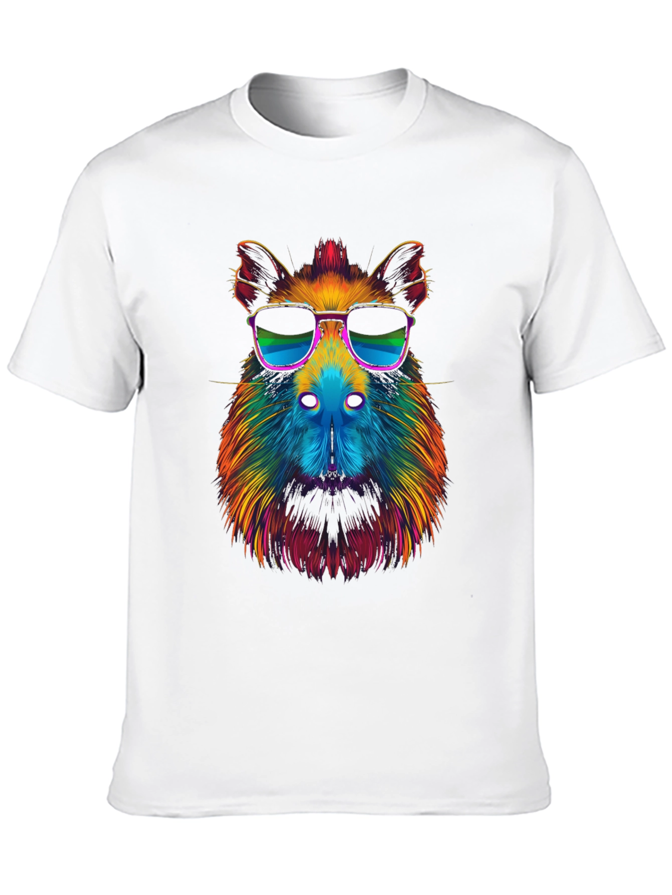 Black Cool Capybara Graphic Tee view 10