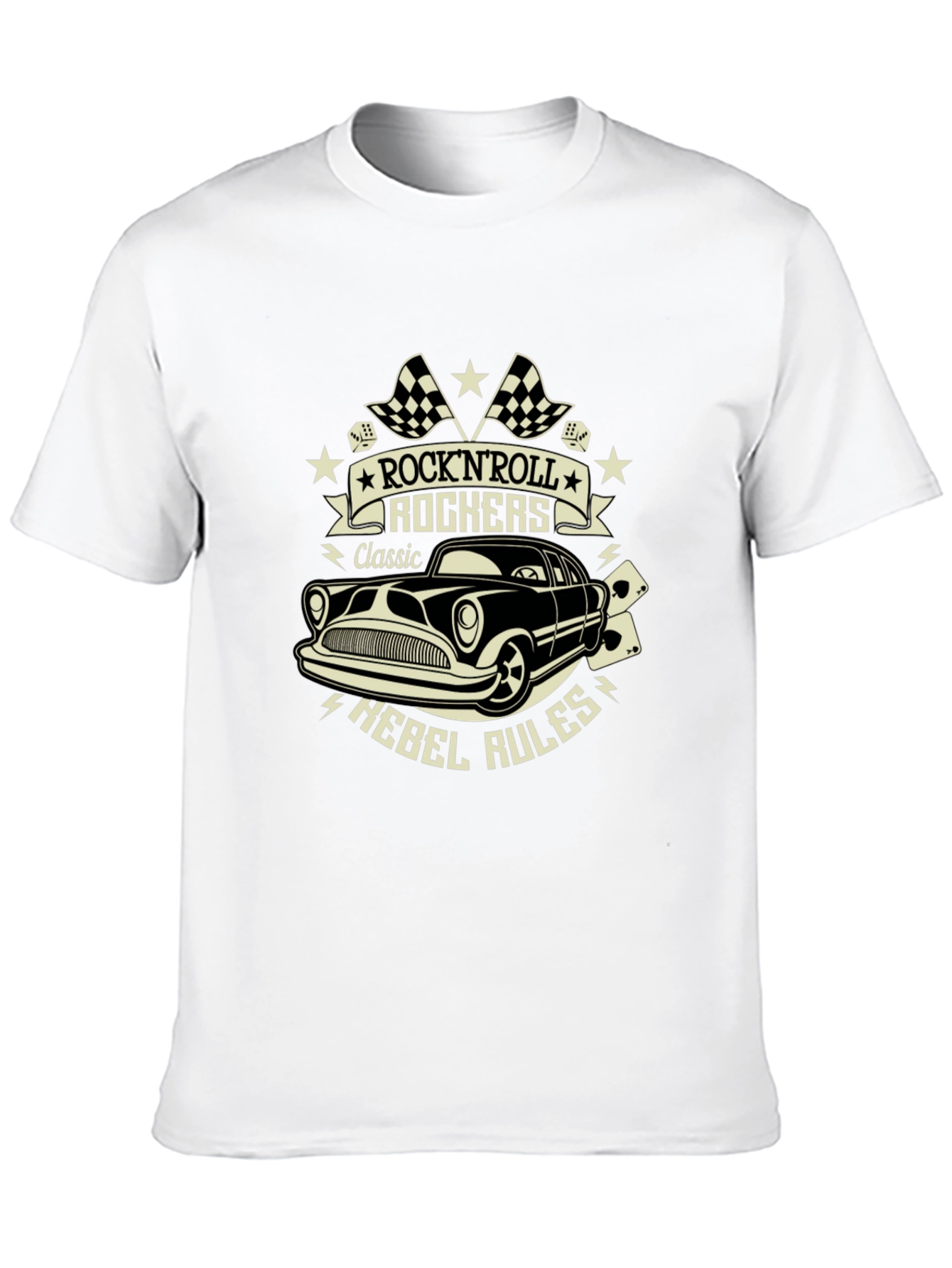 Black Rock'n'Roll Rockers Classic Rebel Rules Tee view 10