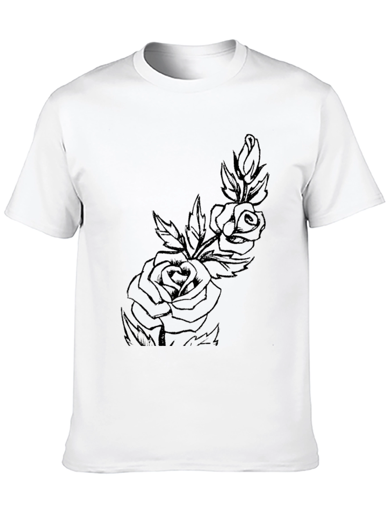 Black Black Rose Graphic Tee - Stylish & Edgy view 10