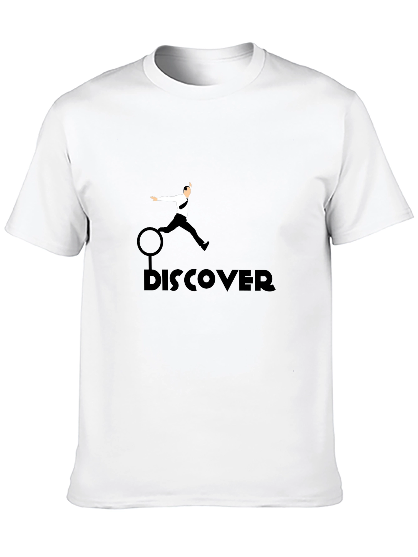 Black Discover Black T-Shirt for Men view 10