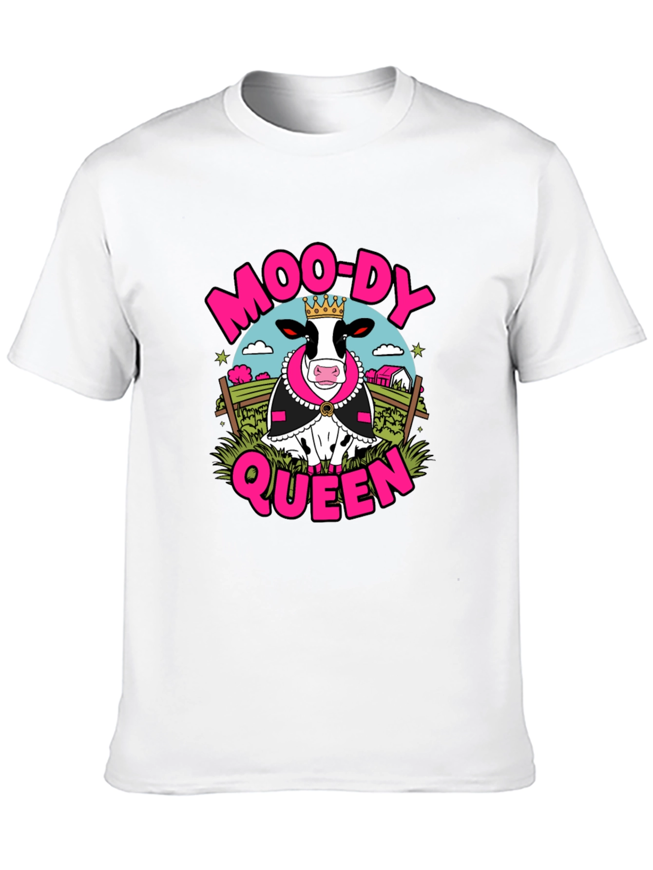 Black Moo-Dy Queen T-Shirt - Black Graphic Tee view 10