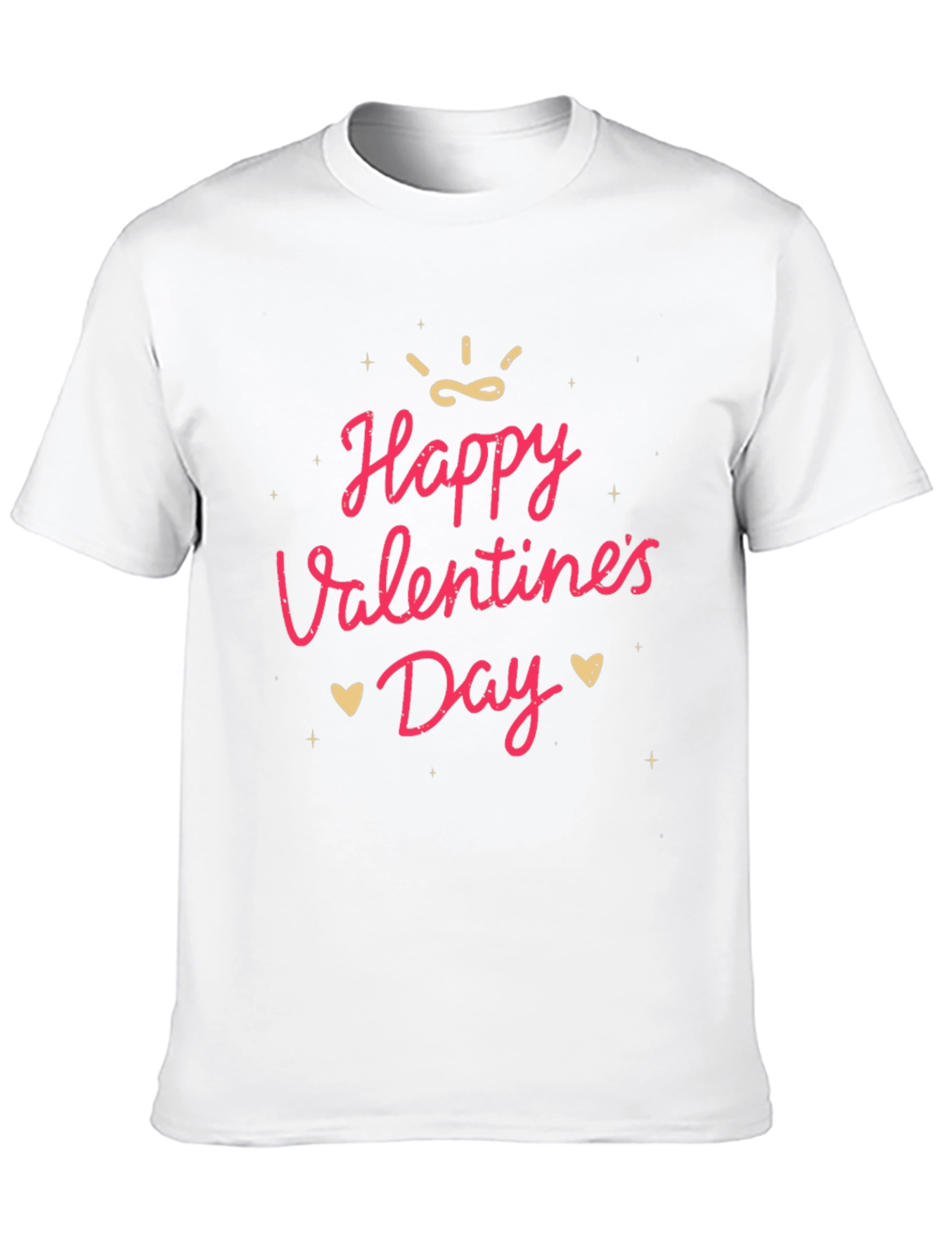 Black Happy Valentine's Day Graphic Tee - Soft Cotton Blend view 10