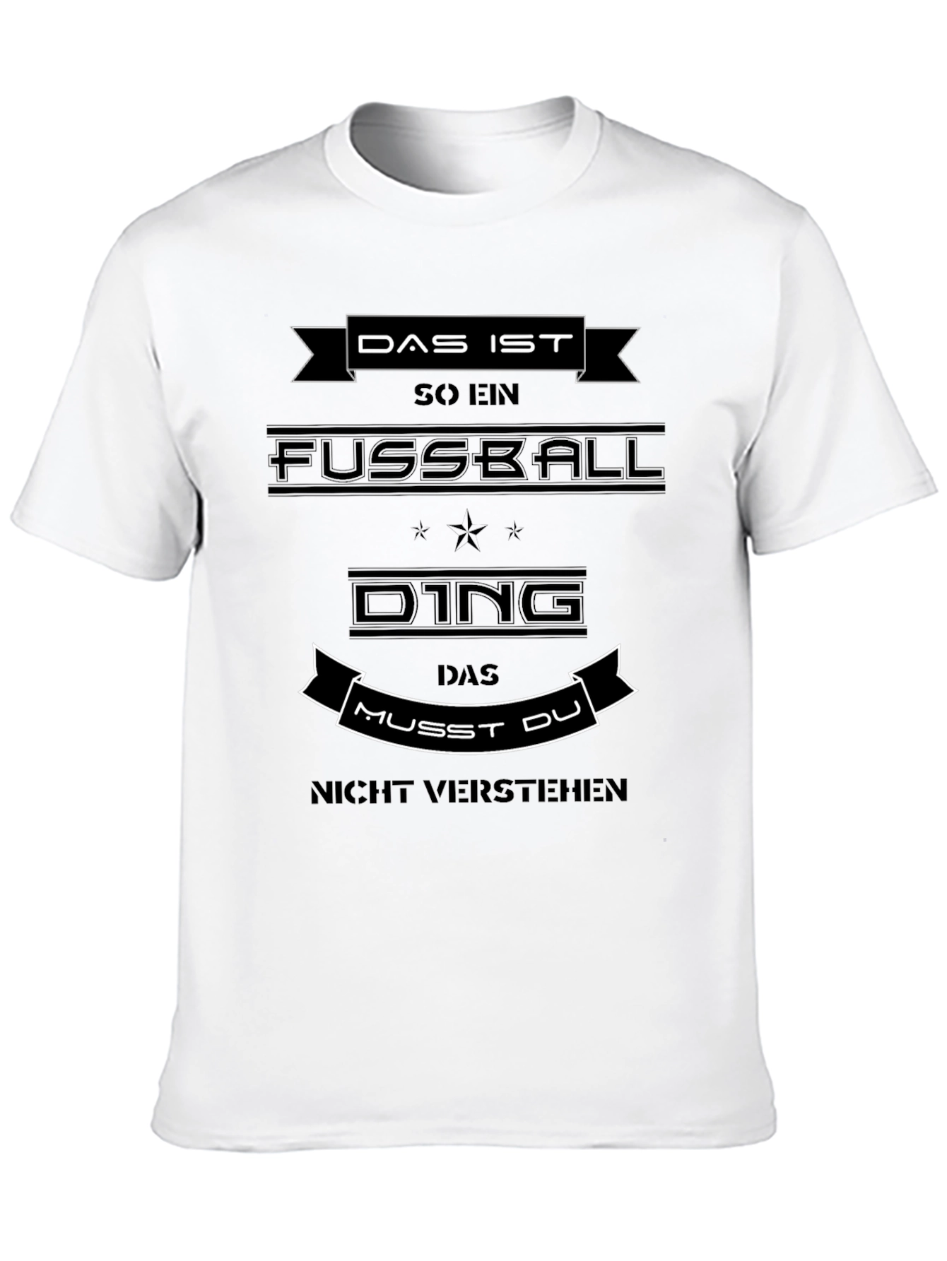 Black Das Ist Fussball Funny T-Shirt view 10