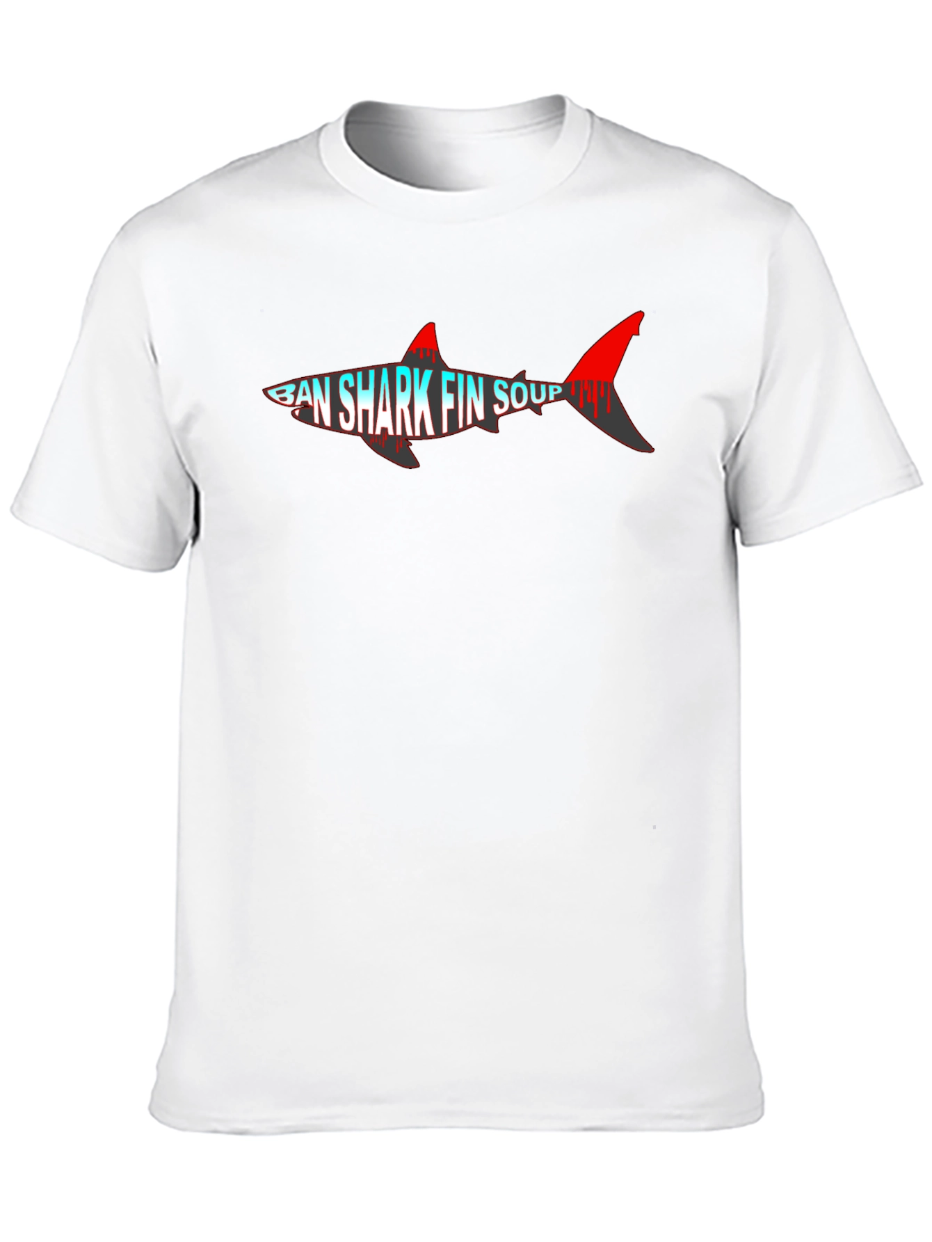 Black Ban Shark Fin Soup T-Shirt view 10
