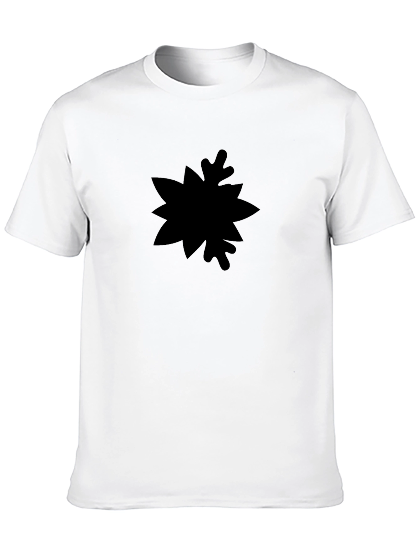 Black Men's Black Graphic Tee - Abstract Design view 10