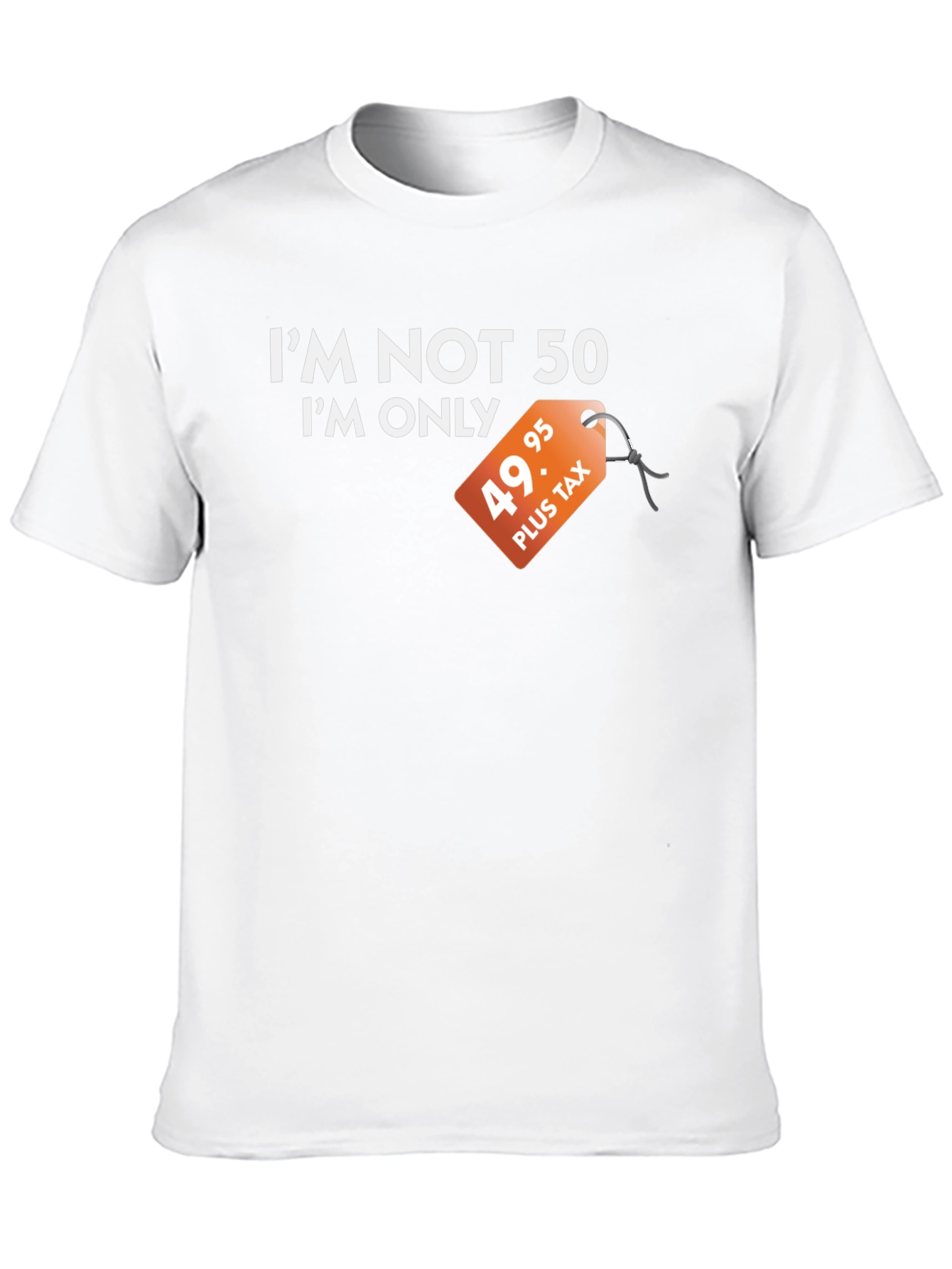 Black Funny "I'm Not 50" Graphic T-Shirt view 10