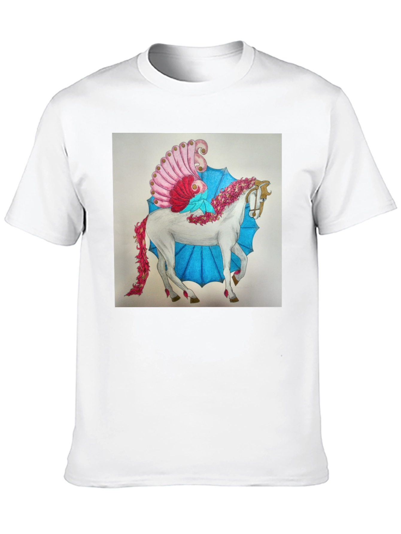 Fantasy Horse Graphic Tee - Black - 10