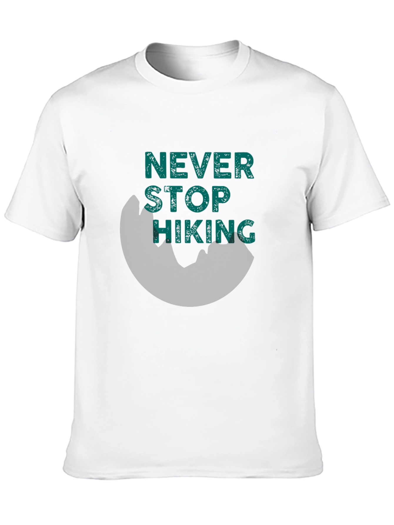 Black Never Stop Hiking Tee -  Men's Graphic T-Shirt view 10