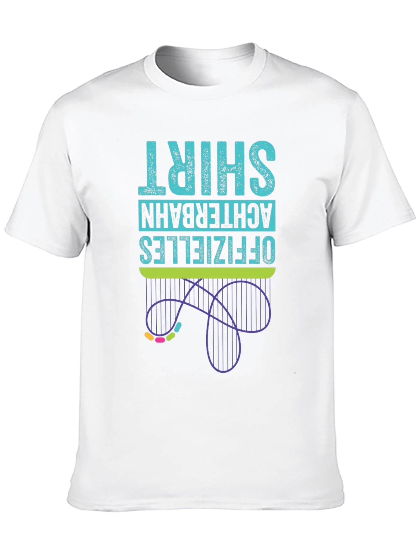 Black Official Roller Coaster T-Shirt view 10