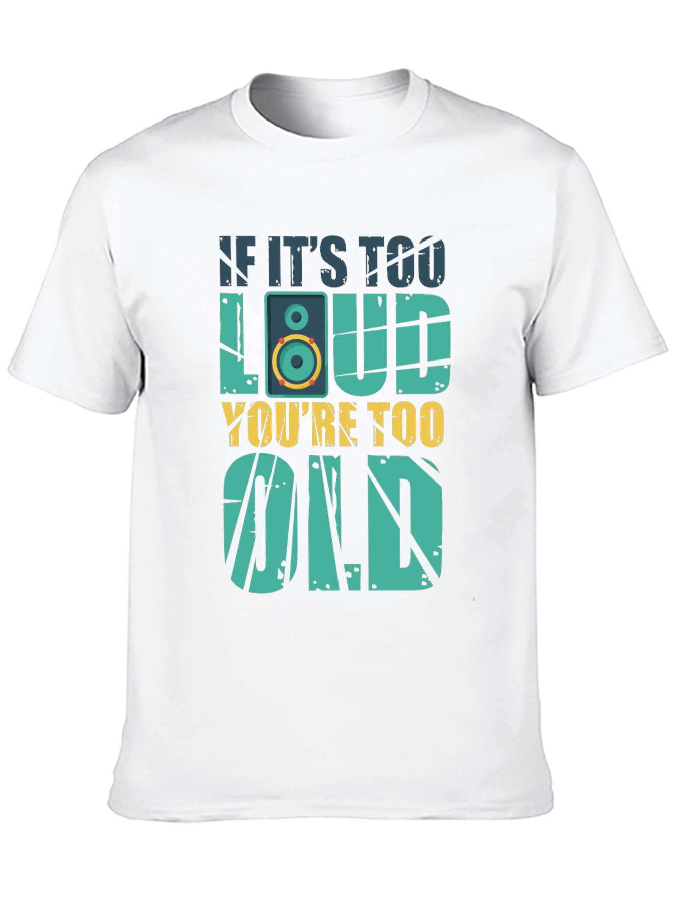 Black If It's Too Loud You're Too Old T-Shirt view 10