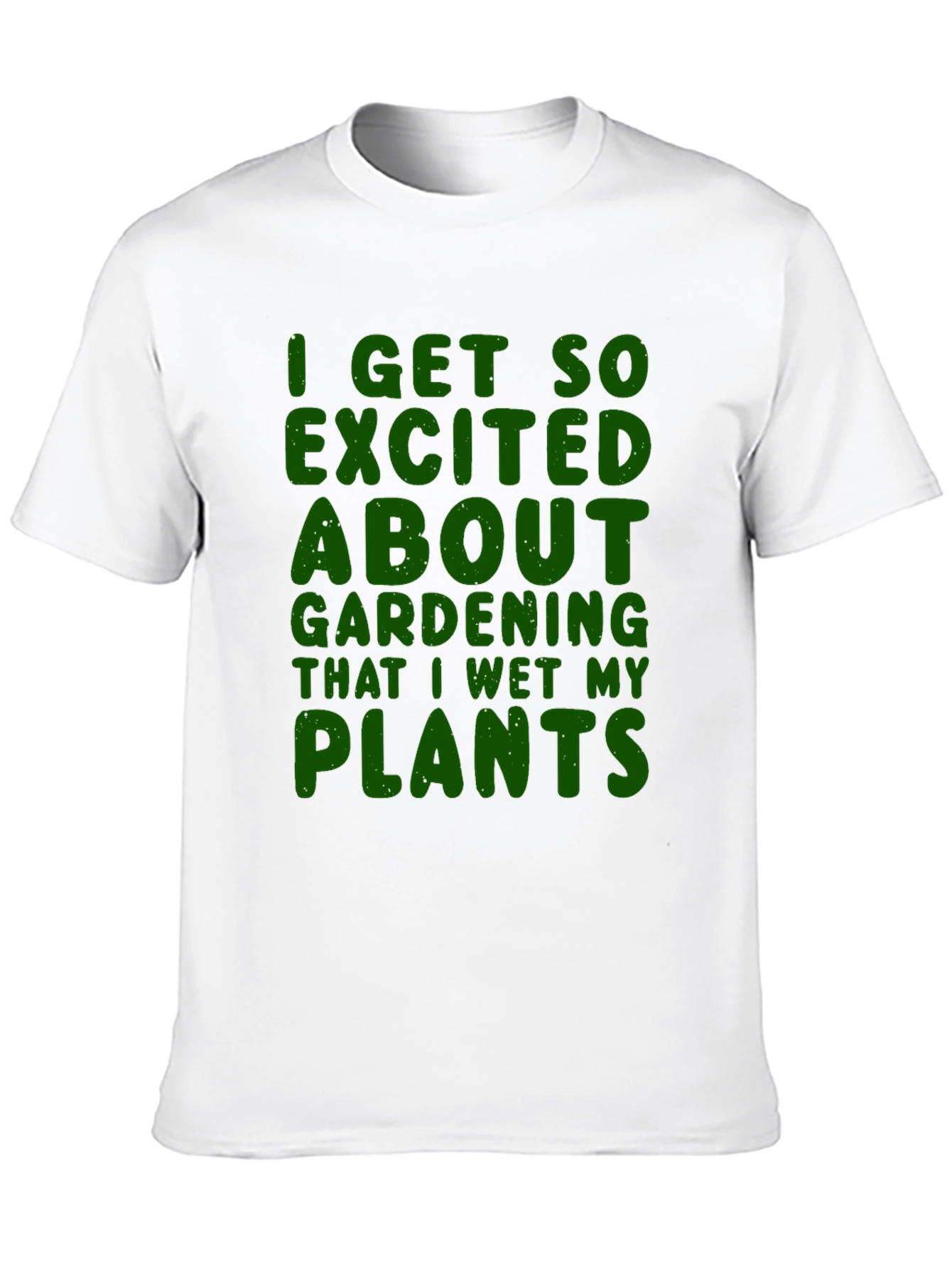 Black Gardening Humor T-Shirt - Wet My Plants view 10