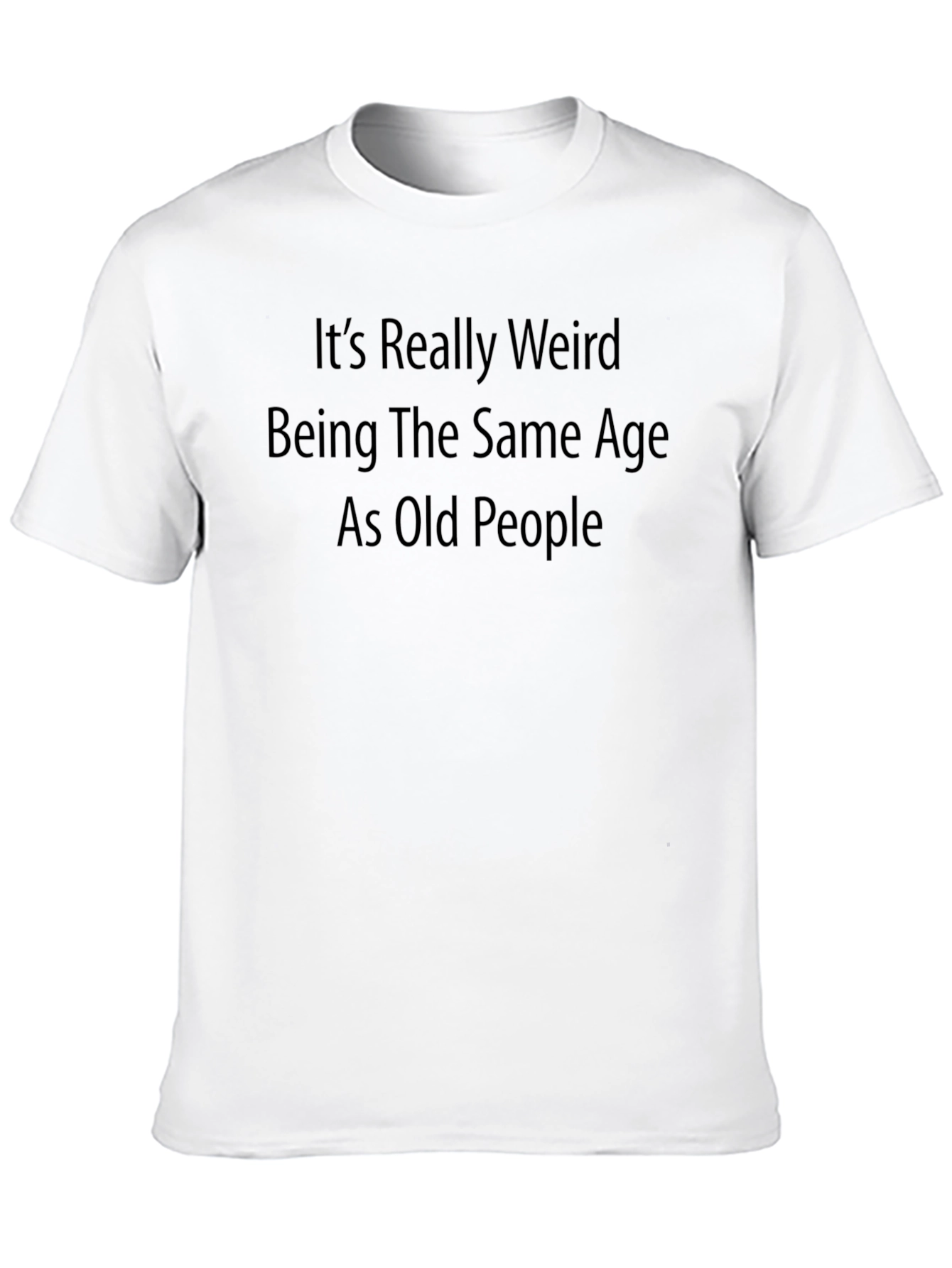 Black Funny "Old People" Sarcastic T-Shirt view 10