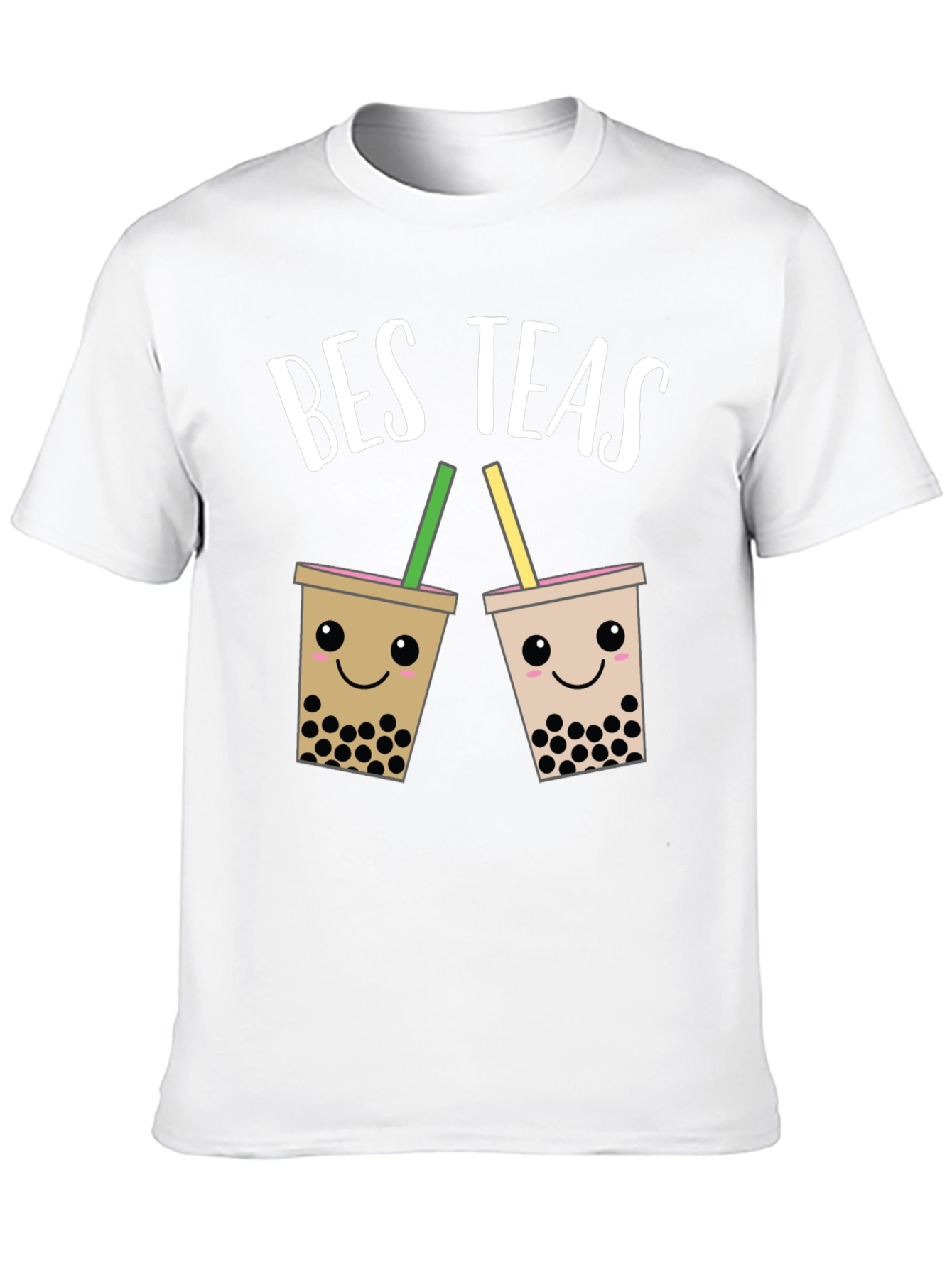 Black Bes Teas Bubble Tea Graphic T-Shirt view 10