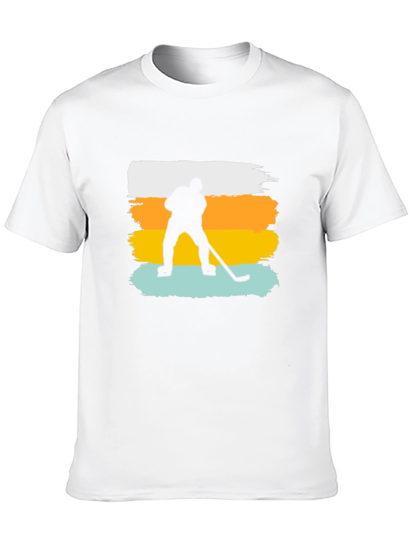 Black Hockey Player Graphic T-Shirt view 10