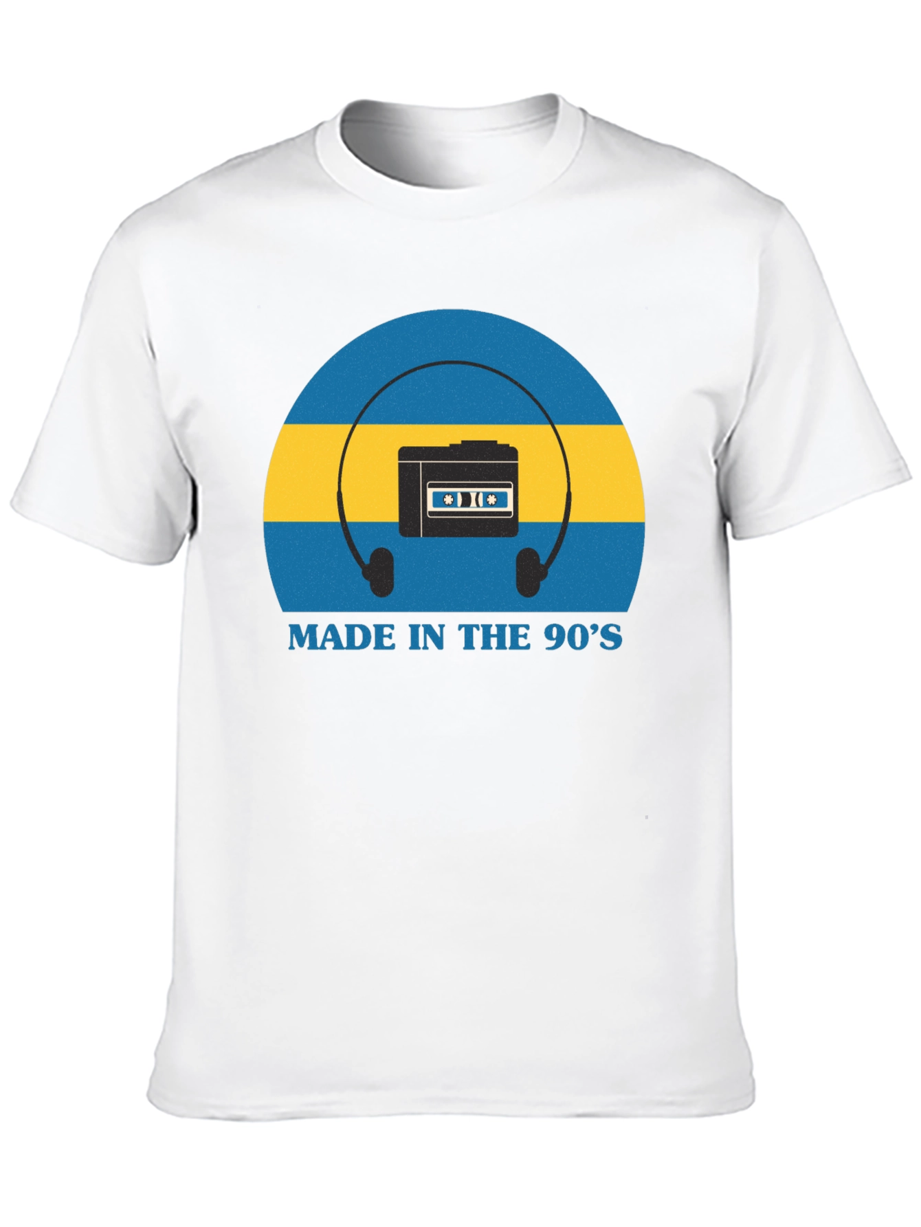 Black Retro 90s Cassette Player T-Shirt view 10