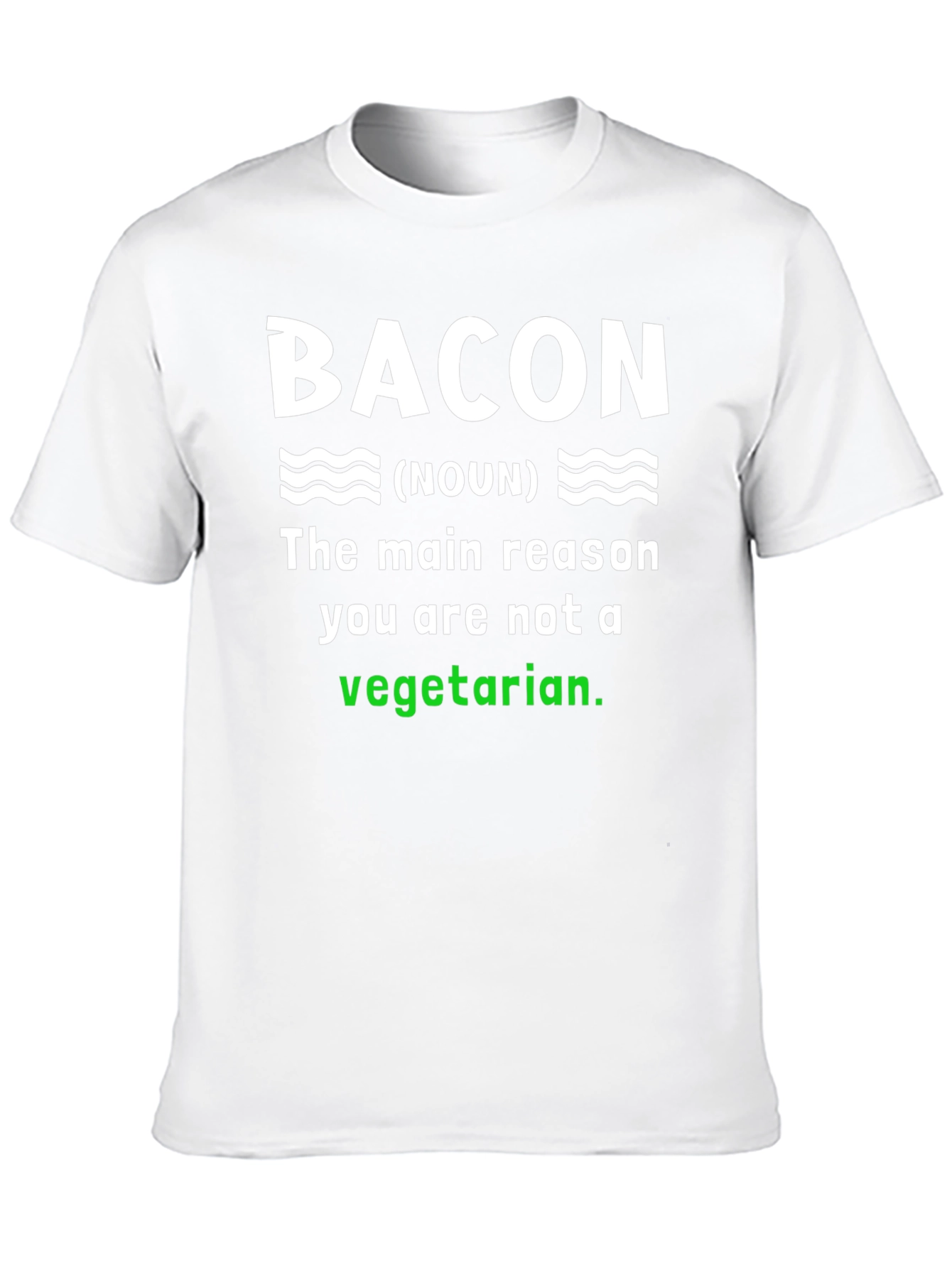 Black Bacon Noun T-Shirt - Why You're Not Vegetarian! view 10