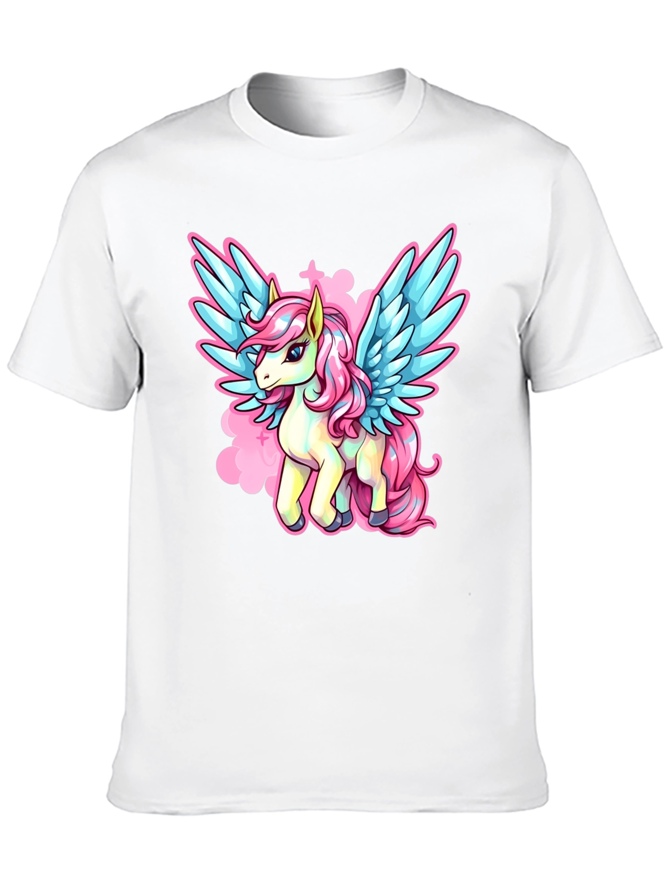 Black Unicorn Pegasus Graphic T-Shirt view 10