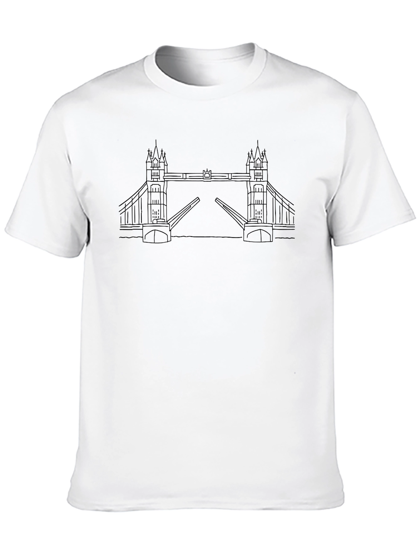 Black London Bridge Graphic Tee view 10