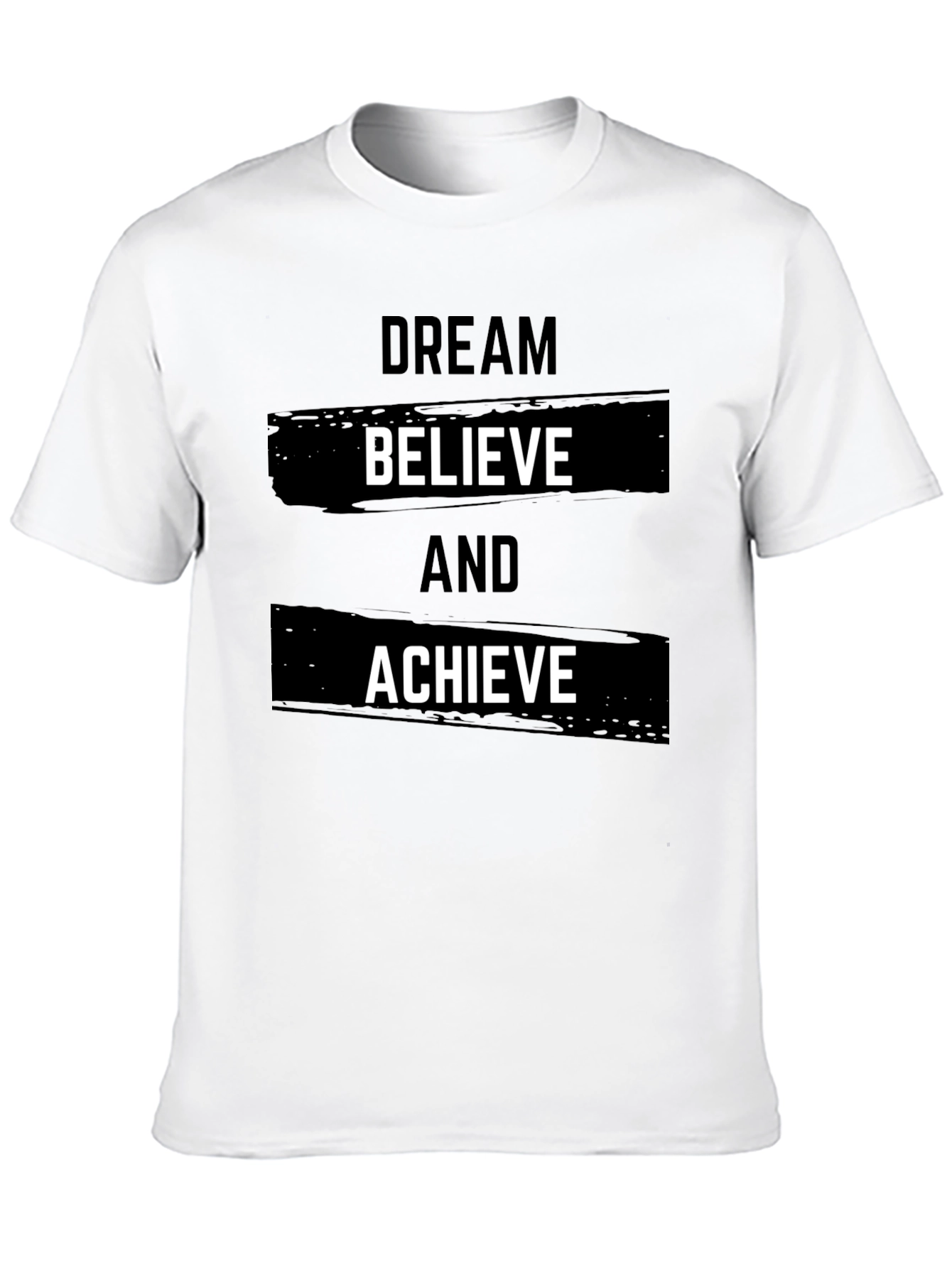 Black Dream Believe Achieve Black T-Shirt view 10