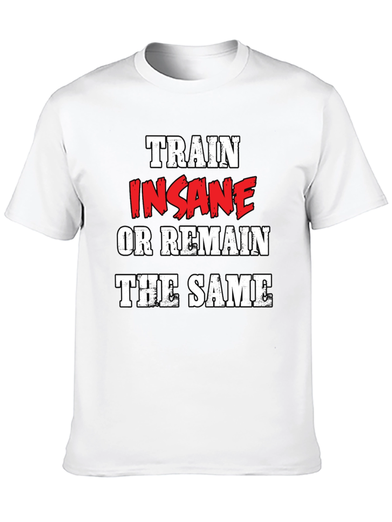Black Train Insane Graphic Tee - Motivational Workout Shirt view 10