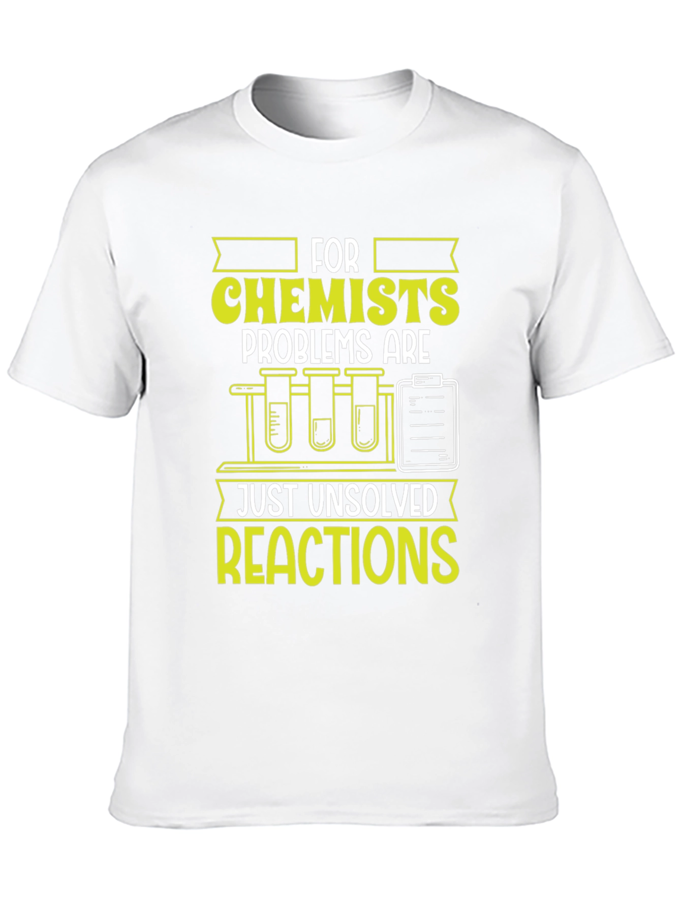 Black Chemist T-Shirt: Unsolved Reactions Science Tee view 10