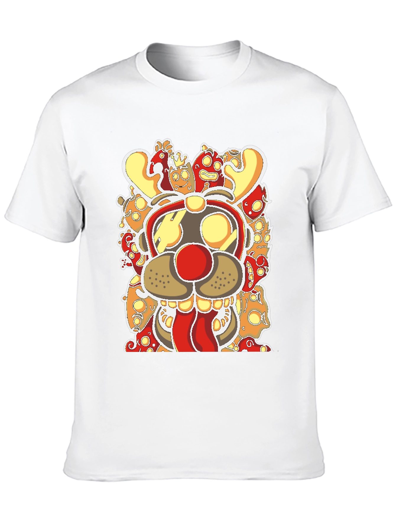 Black Rudolph Reindeer Graphic Tee - Men's Black T-Shirt view 10