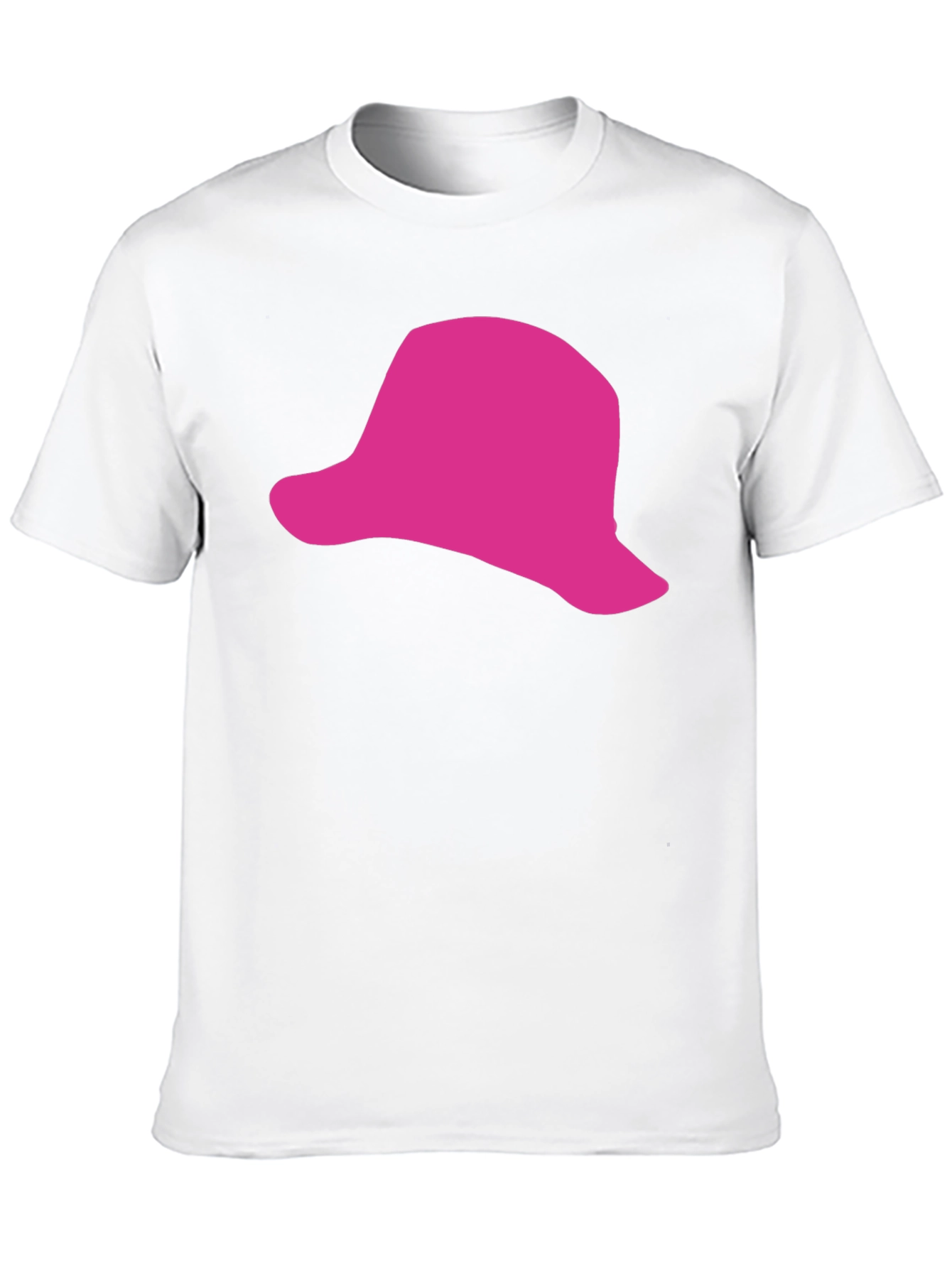 Black Pink Hat Graphic Black T-Shirt - Casual Style view 10