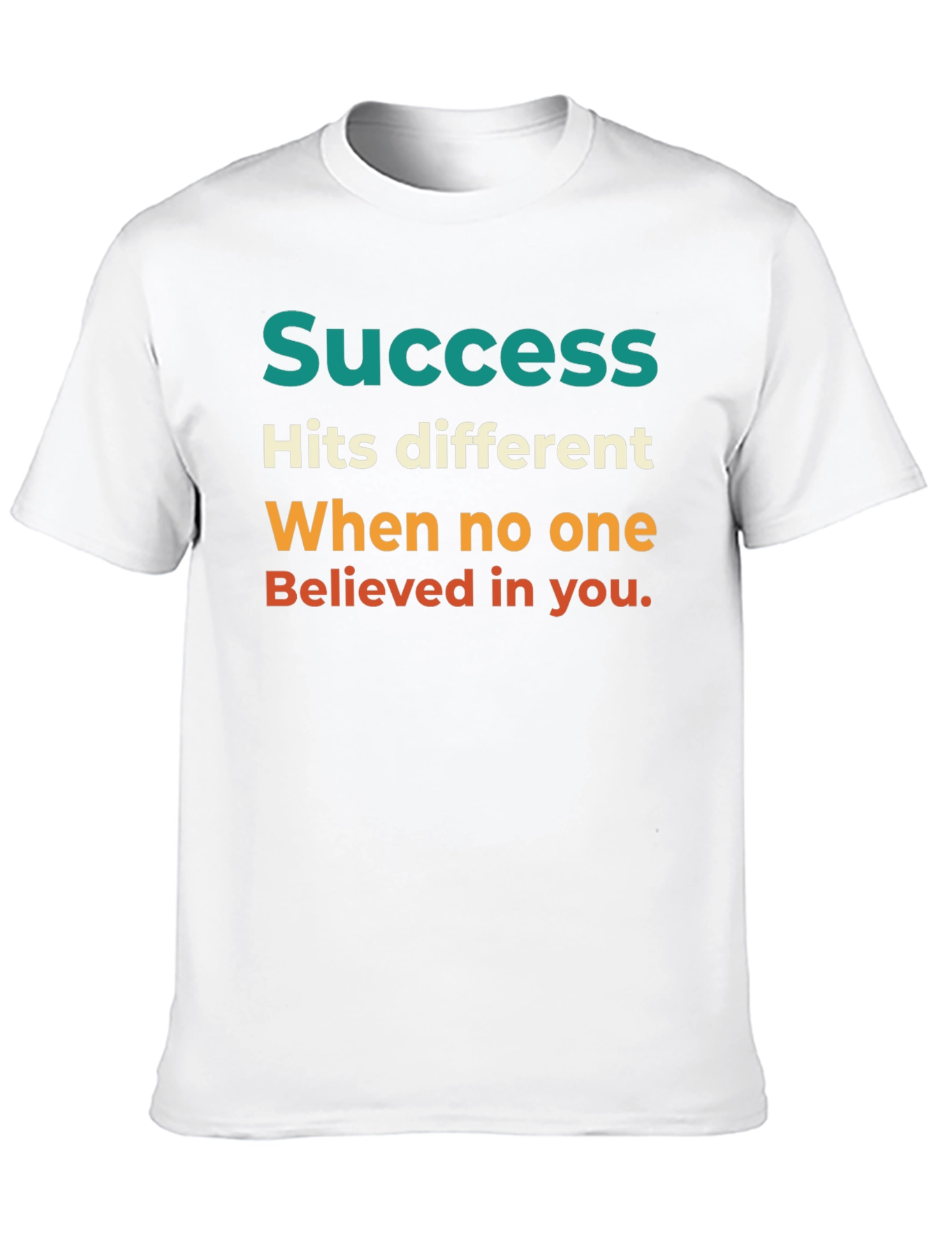 Black Success Motivational Graphic T-Shirt view 10