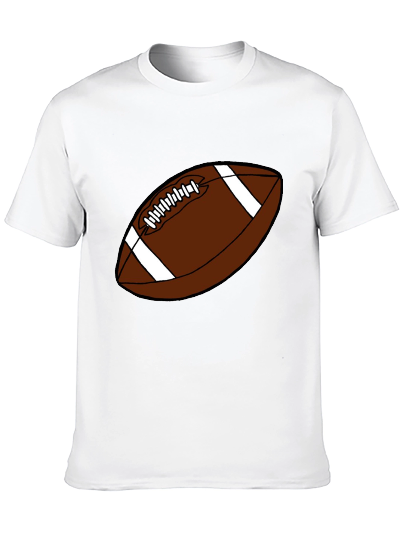 Black Football Graphic T-Shirt - Black Casual Tee view 10