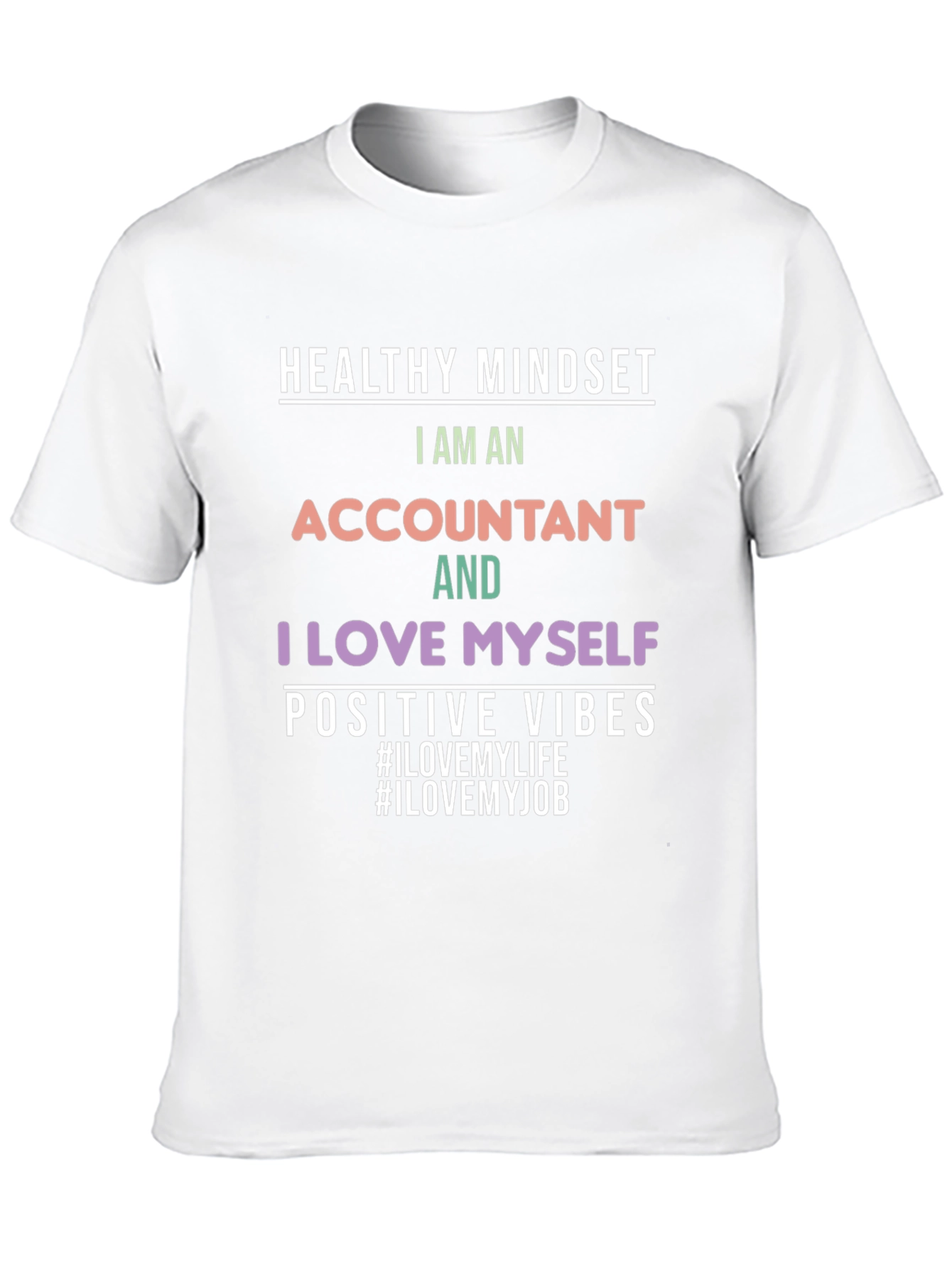 Black Accountant Pride Black T-Shirt view 10