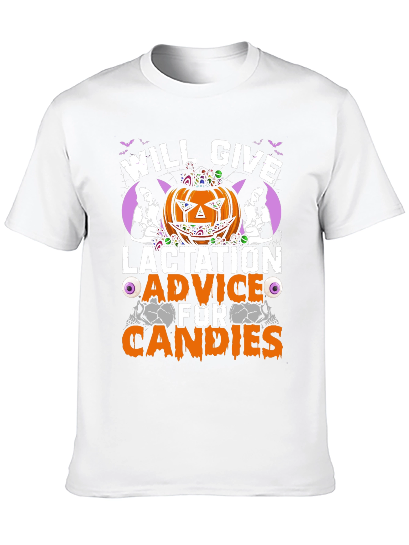 Black Lactation Advice for Candies Halloween T-Shirt view 10