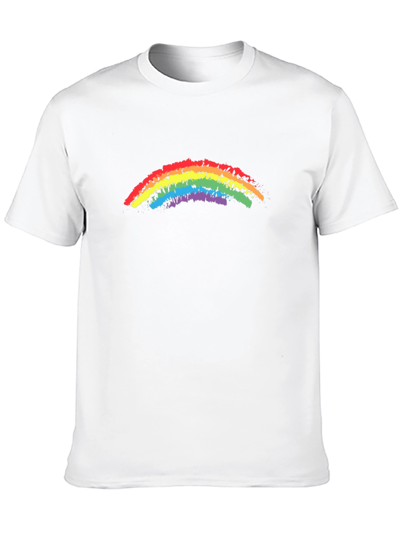 Black Rainbow Pride T-Shirt - Black Cotton Blend view 10