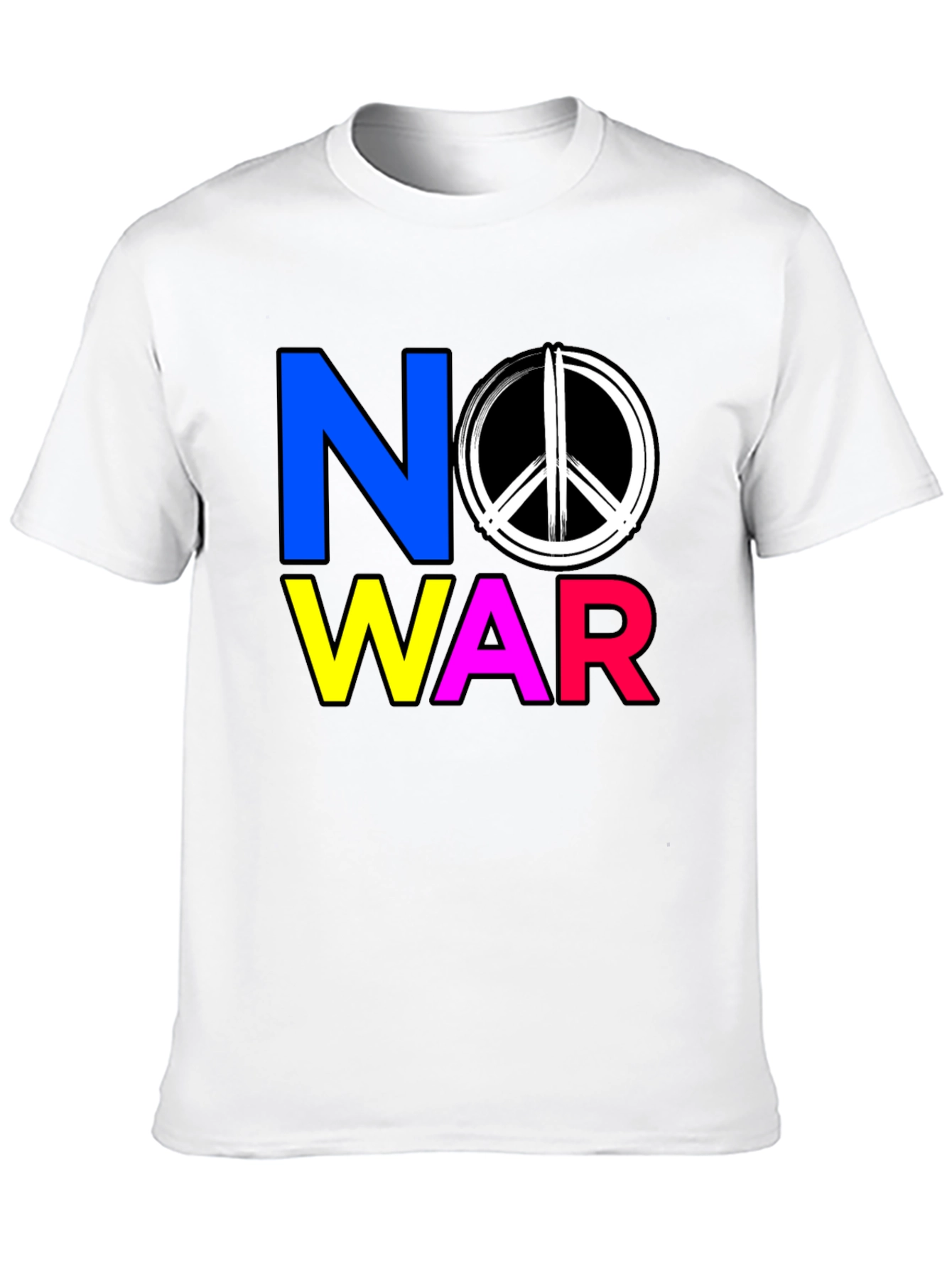 Black No War Graphic T-Shirt - Peace Symbol Tee view 10