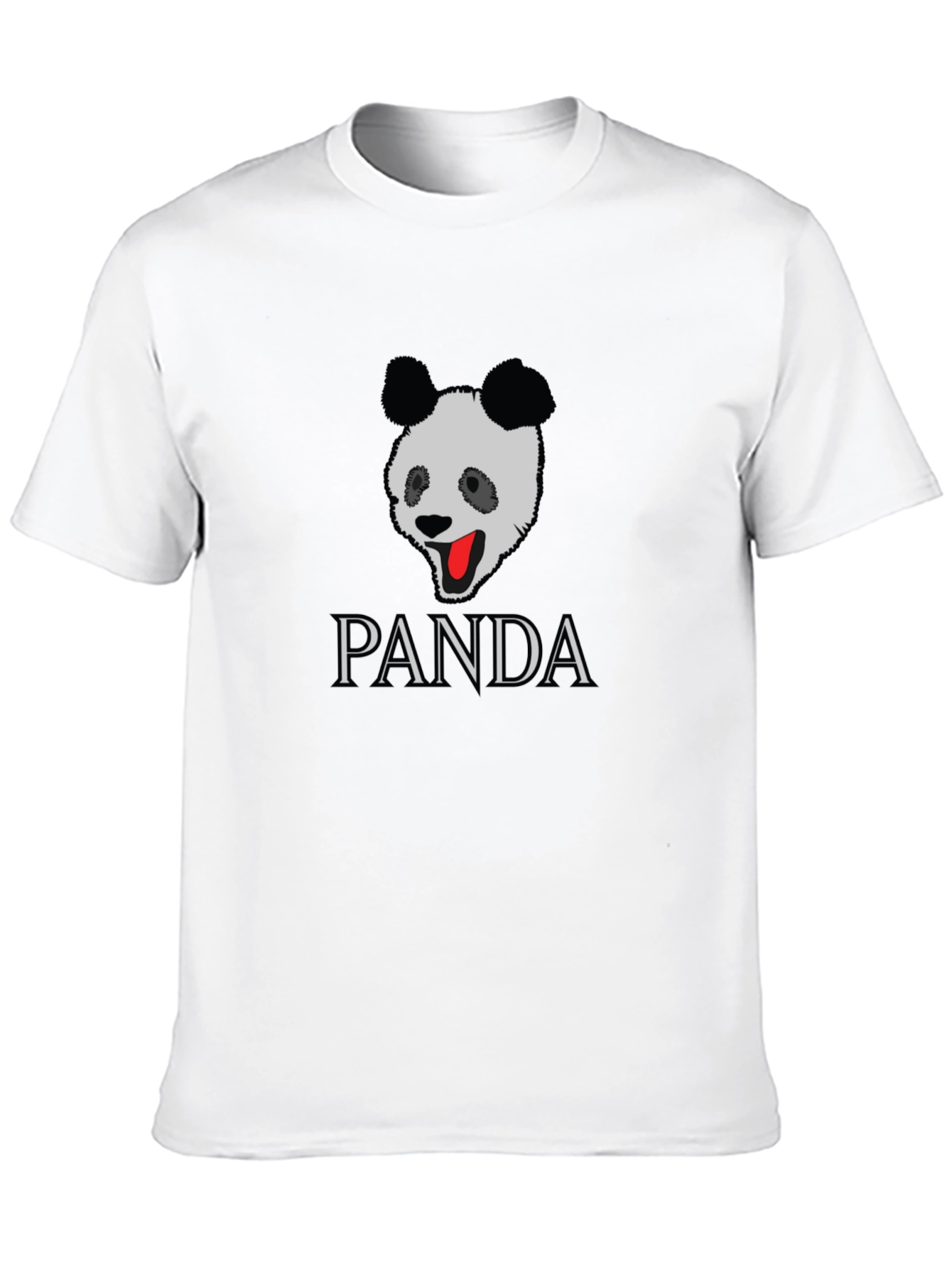 Black PANDA Graphic Tee - Stylish Black T-Shirt view 10
